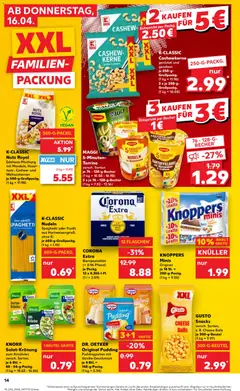 Kaufland Prospekt ab 16.04.2026 gültig | Seite: 14 | Produkte: Maggi, Knorr, Pudding, Knoppers
