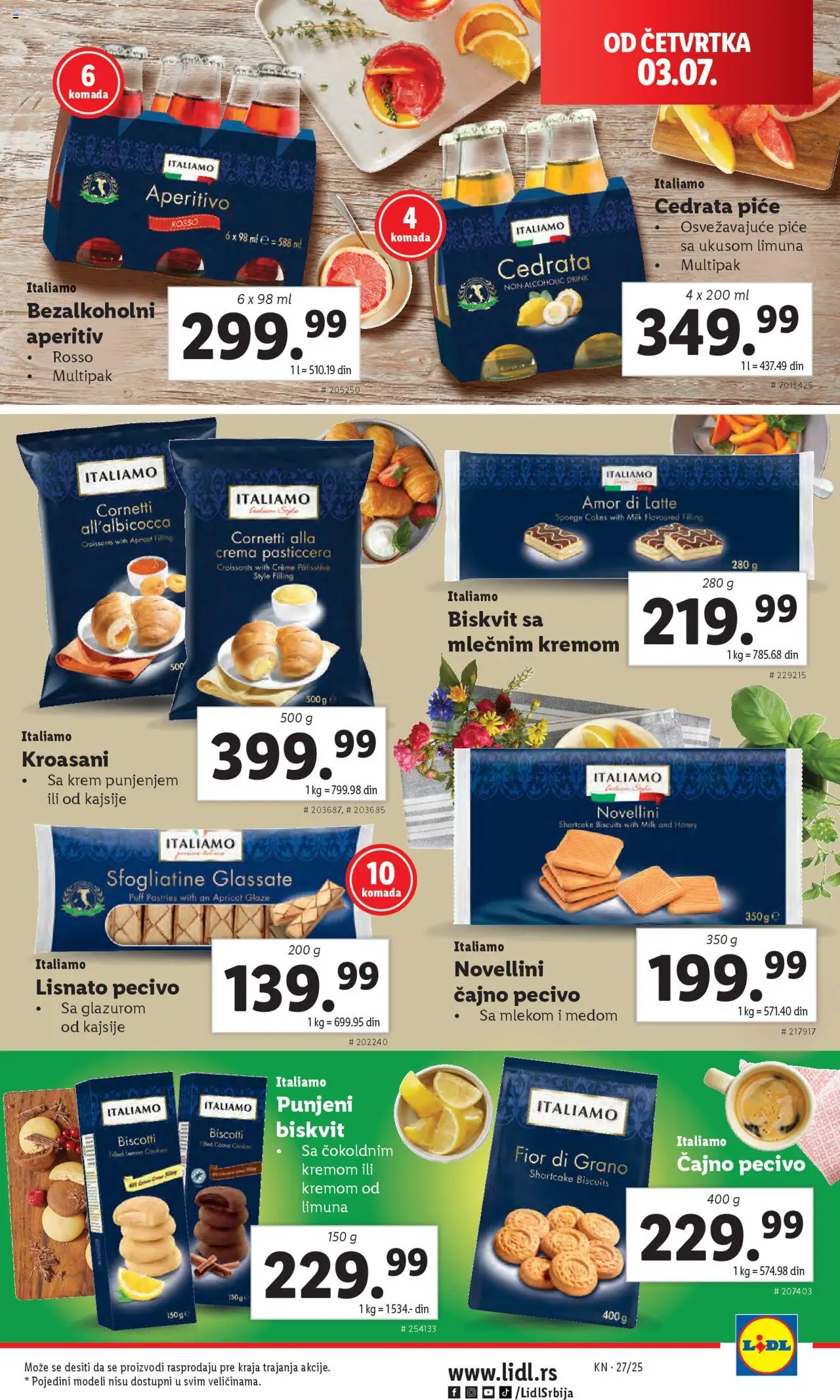 Lidl katalog - važi od 03.07.2025 | Strana: 43 | Proizvode: Pecivo