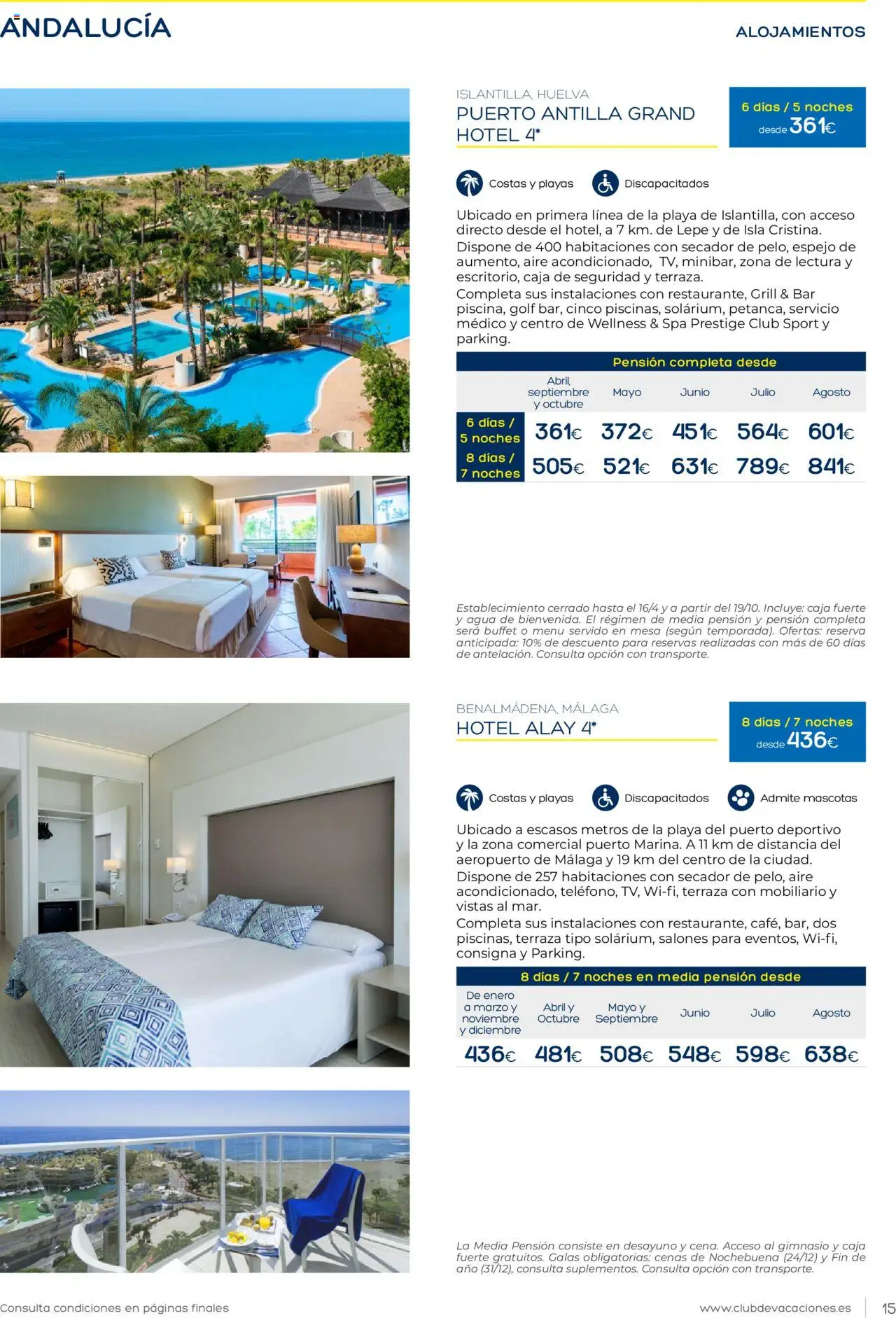 Viajes El Corte Inglés Club de Vacaciones │ válido desde el 01.01.2025 | Página: 15 | Productos: Mesa, Caja, Espejo