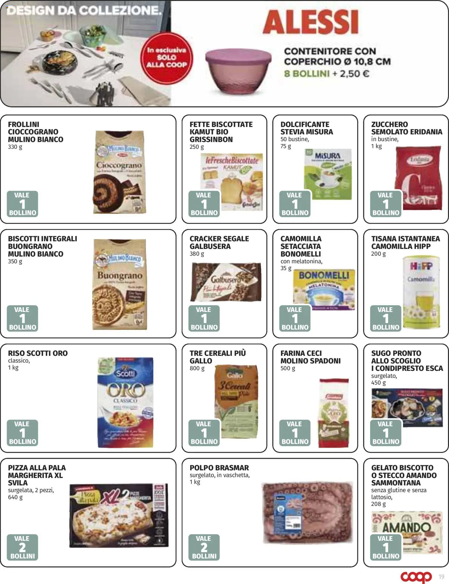 Volantino COOP del 30.10.2025 | Pagina: 19 | Prodotti: Dolcificante, Stevia, Polpo, Contenitore