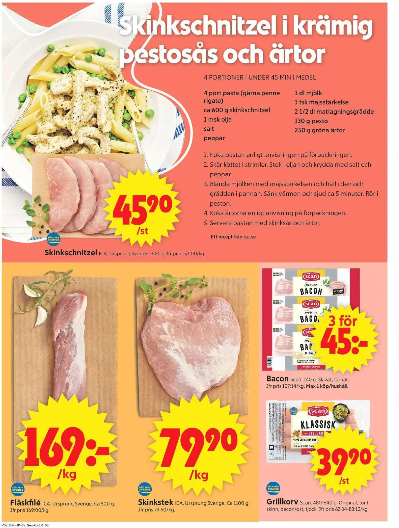 ICA Supermarket reklamblad aktuell från 23.02.2026 | Sida: 8 | Produkter: Salt, Peppar, Olja, Häll