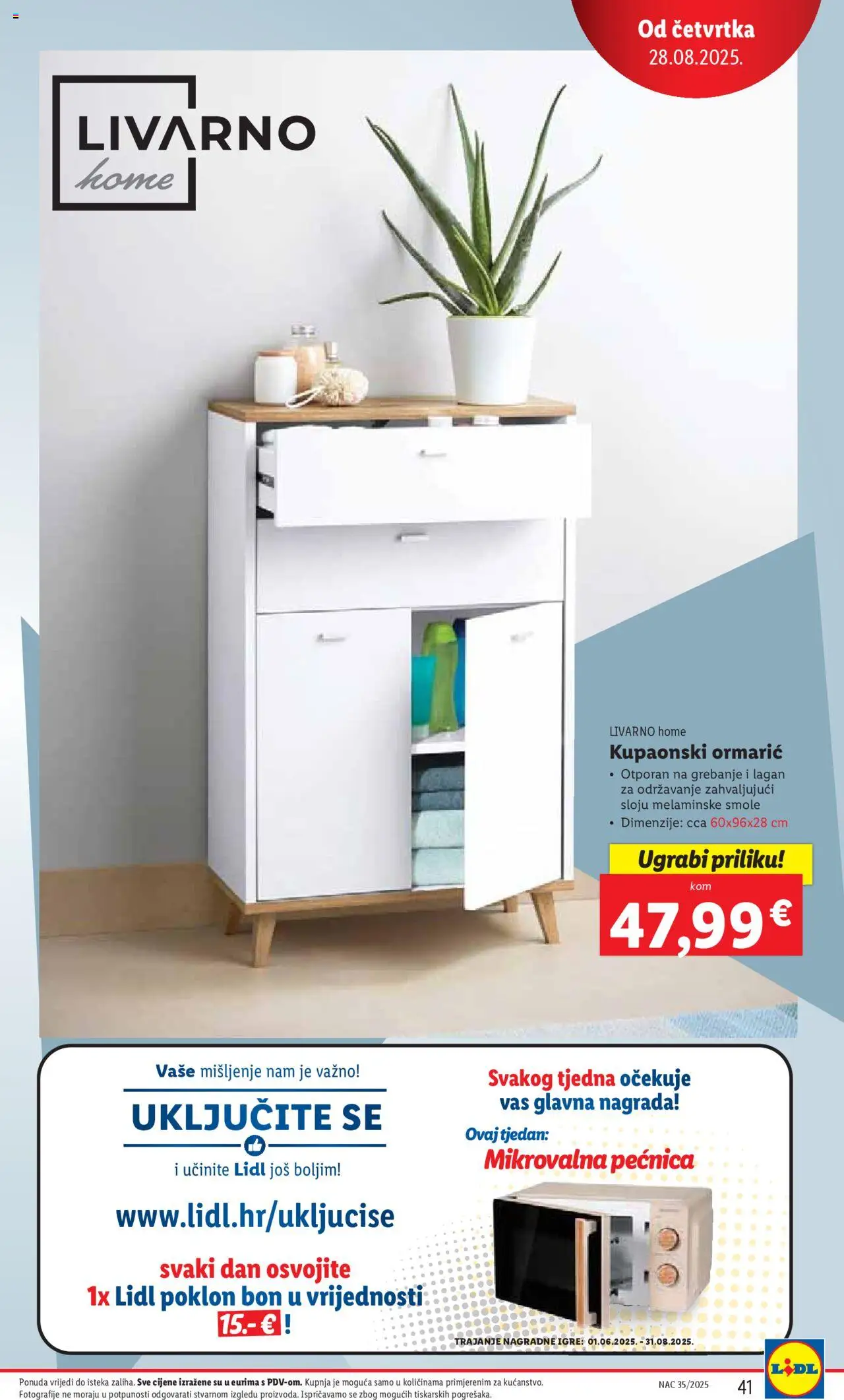 Lidl katalog | vrijedi od 25.08.2025 | Stranica: 41 | Proizvodi: Pećnica, Mikrovalna pećnica