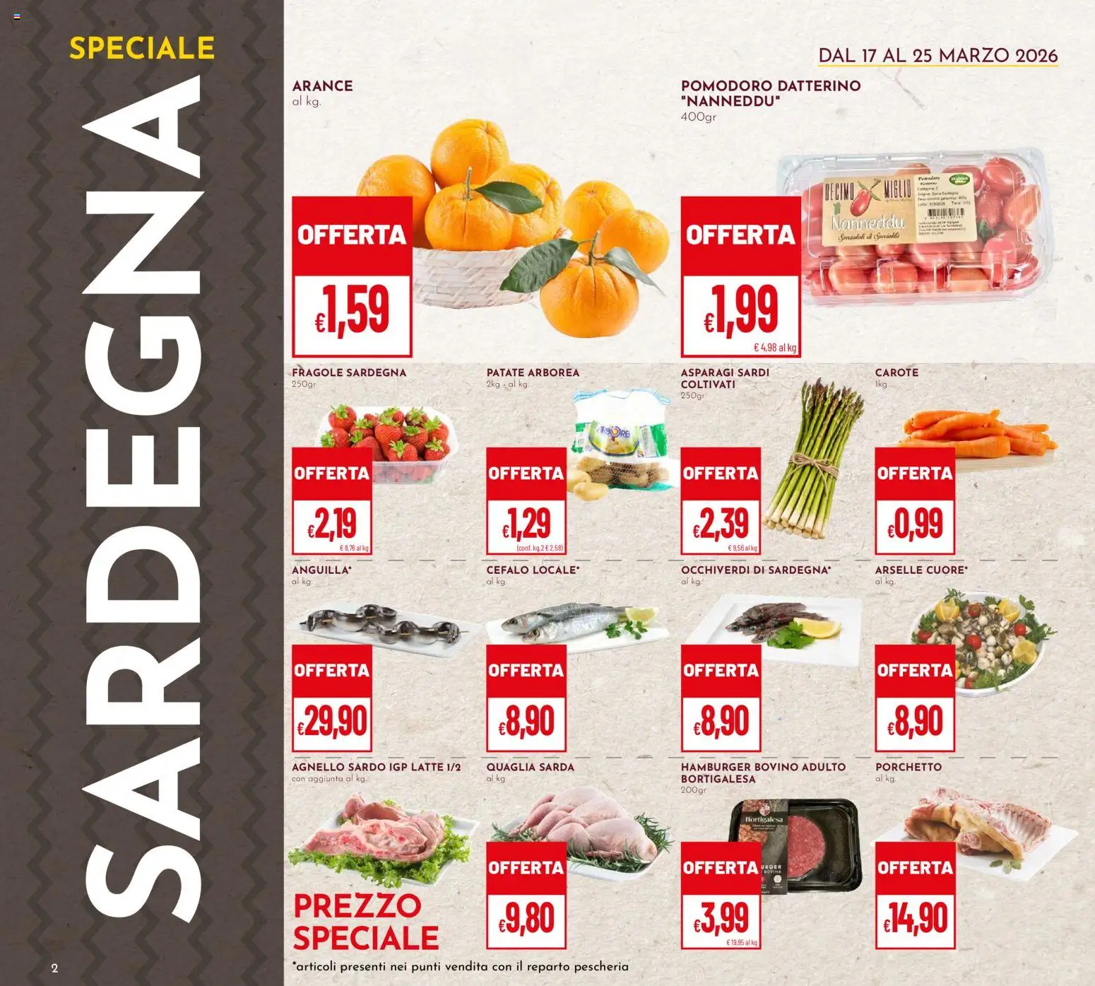 Volantino Pan del 17.03.2026 | Pagina: 2 | Prodotti: Bovino, Patate, Pomodoro, Agnello