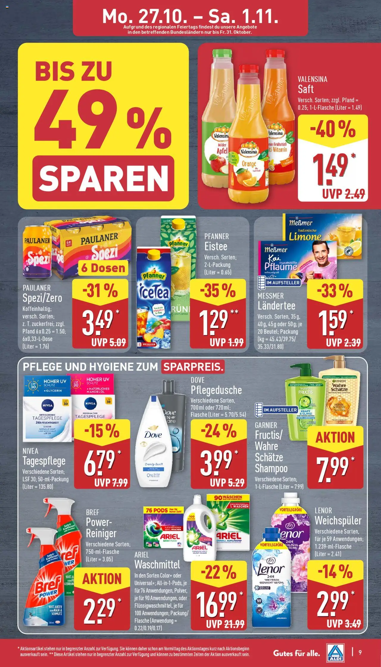 Aldi Prospekt 	 – gültig ab 27.10.2025 | Seite: 9