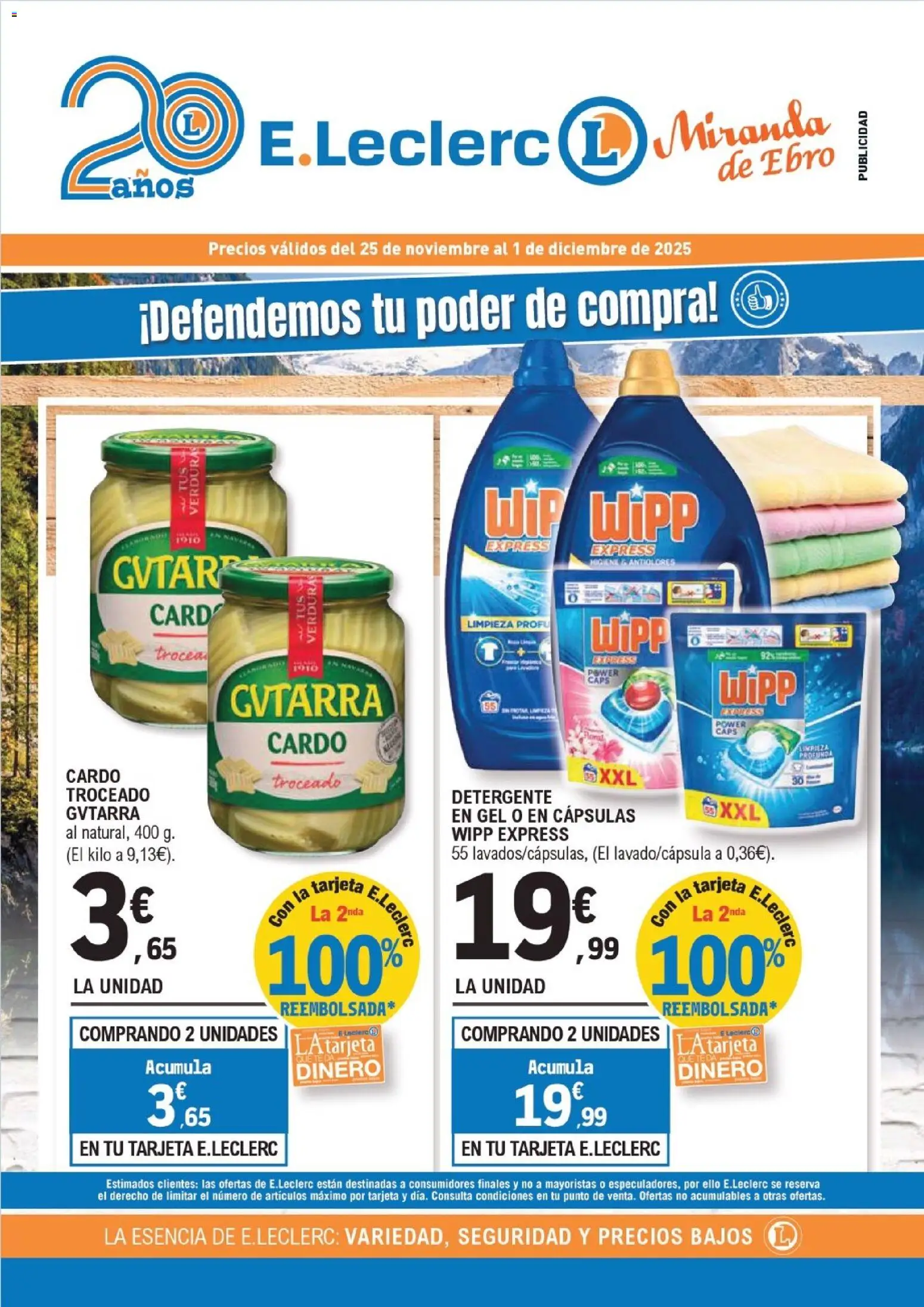 E.Leclerc Black Friday │ válido desde el 25.11.2025 | Página: 1 | Productos: Detergente