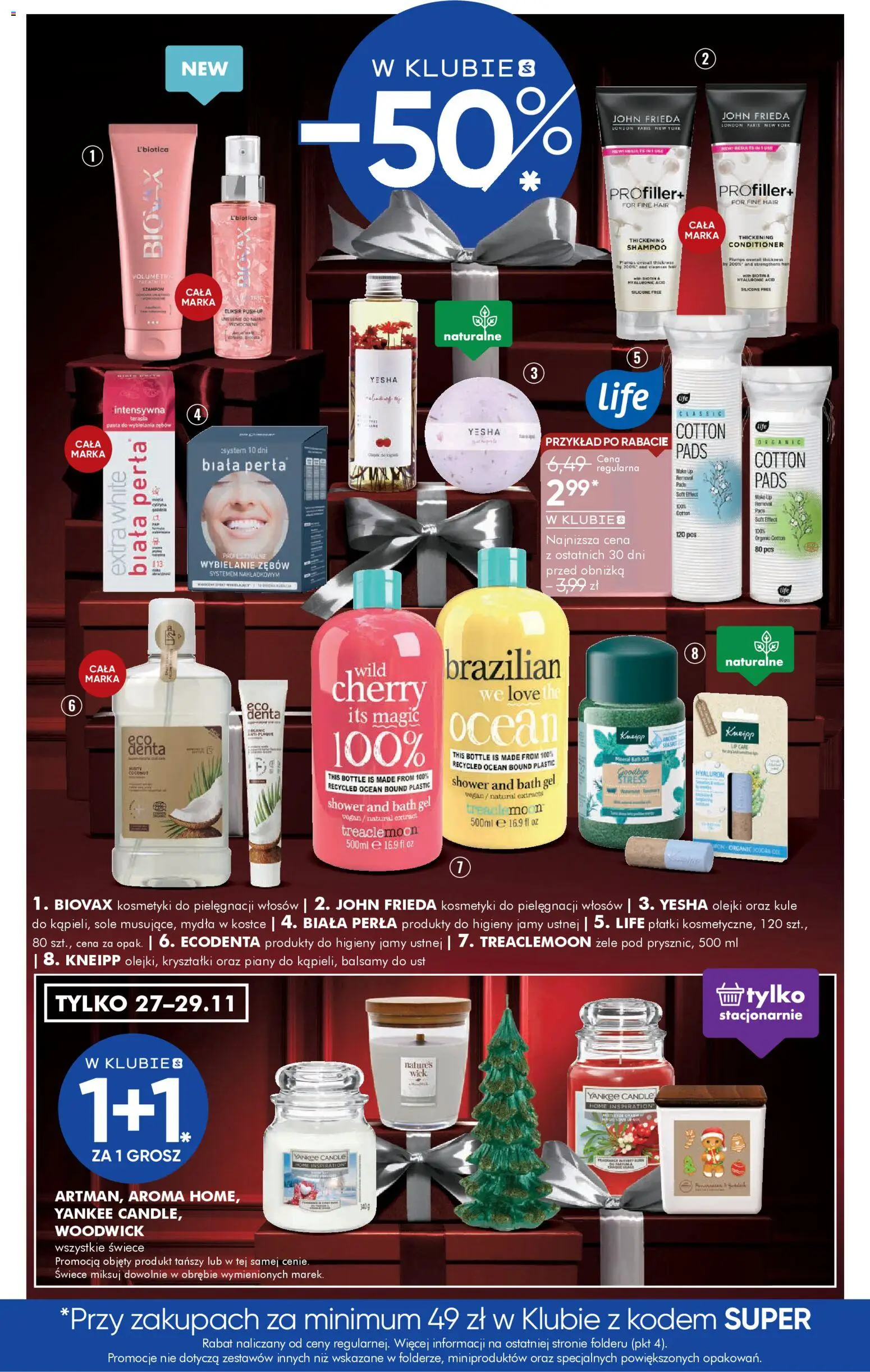 Super-pharm Black Friday od 22.11.2025 | Strona: 2 | Produkty: Kosmetyki, Szampon, Płatki, Świece