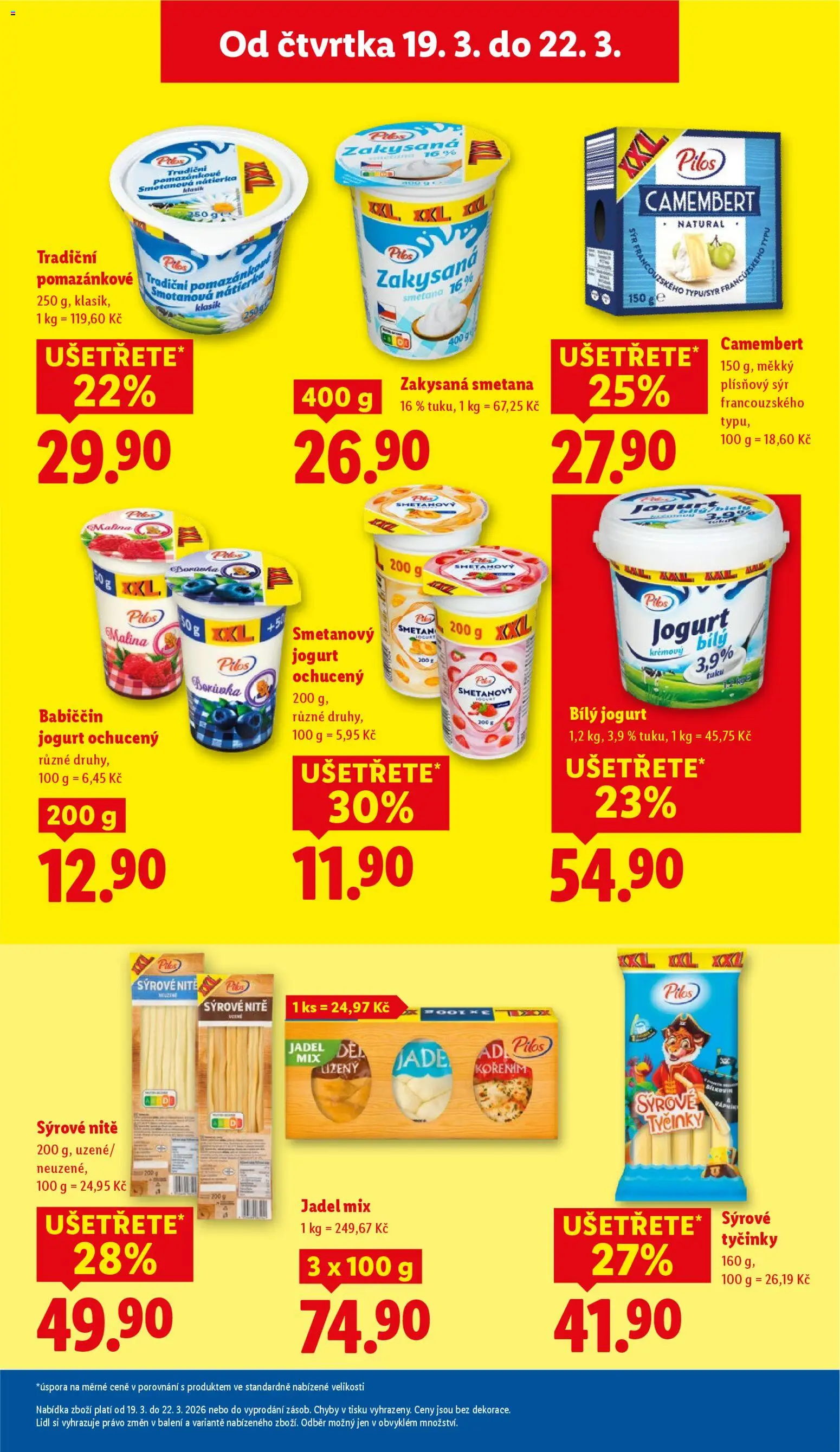 Lidl leták od 19.03.2026 | Strana: 17 | Produkty: Smetanový jogurt, Jogurt, Pomazánka, Zakysaná smetana