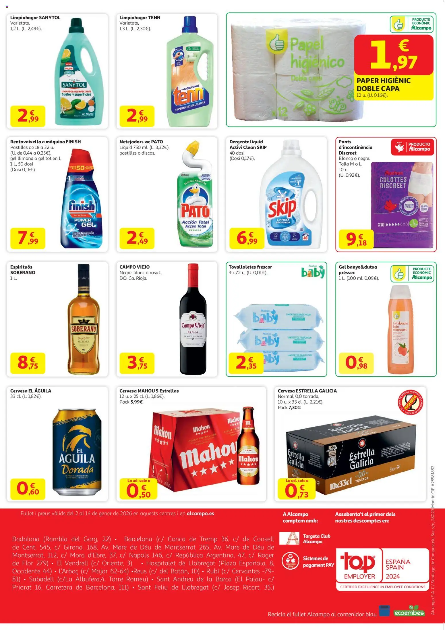 Alcampo - Start Cat │ válido desde el 02.01.2026 | Página: 4 | Productos: Papel higienico