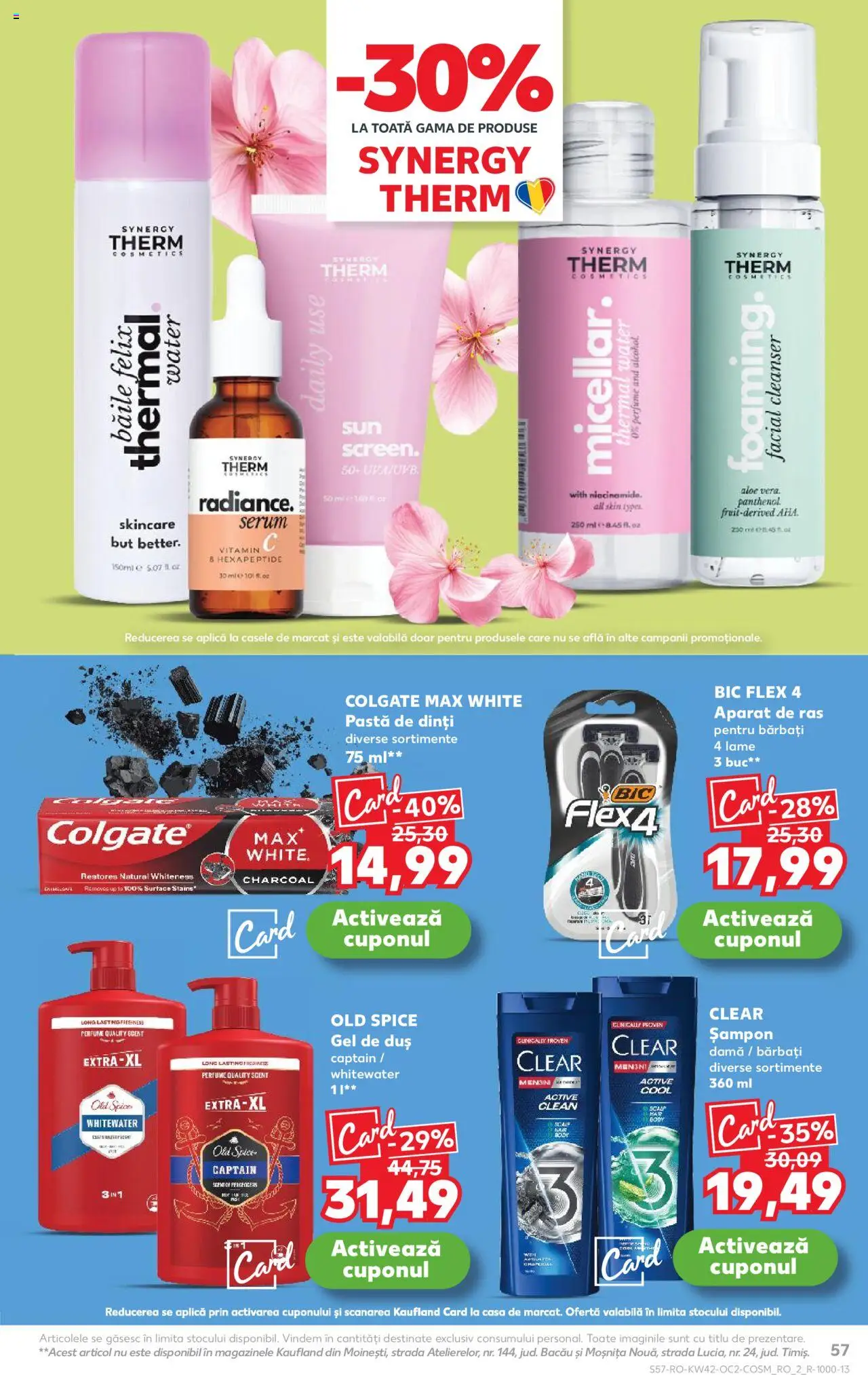 Kaufland RO akciós ujság - amely érvényes a következő dátumtól: 15.10.2025 | Oldal: 57 | Termékek: Old spice, Body, Sampon