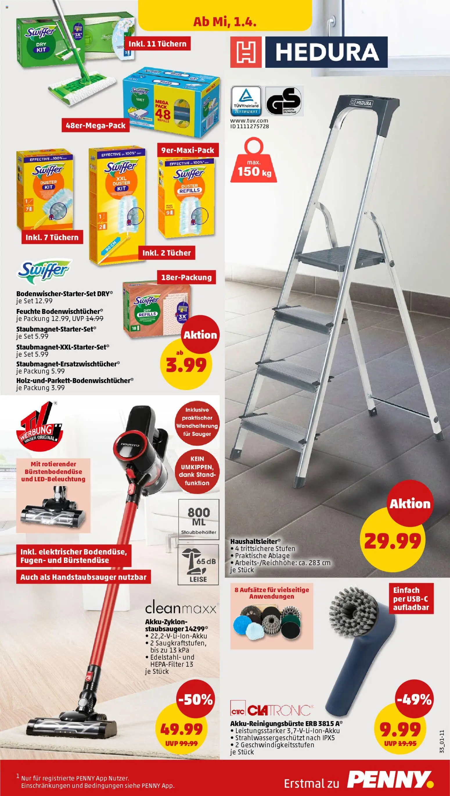 Penny Prospekt 	 – gültig ab 30.03.2026 | Seite: 37 | Produkte: Staubsauger, Swiffer