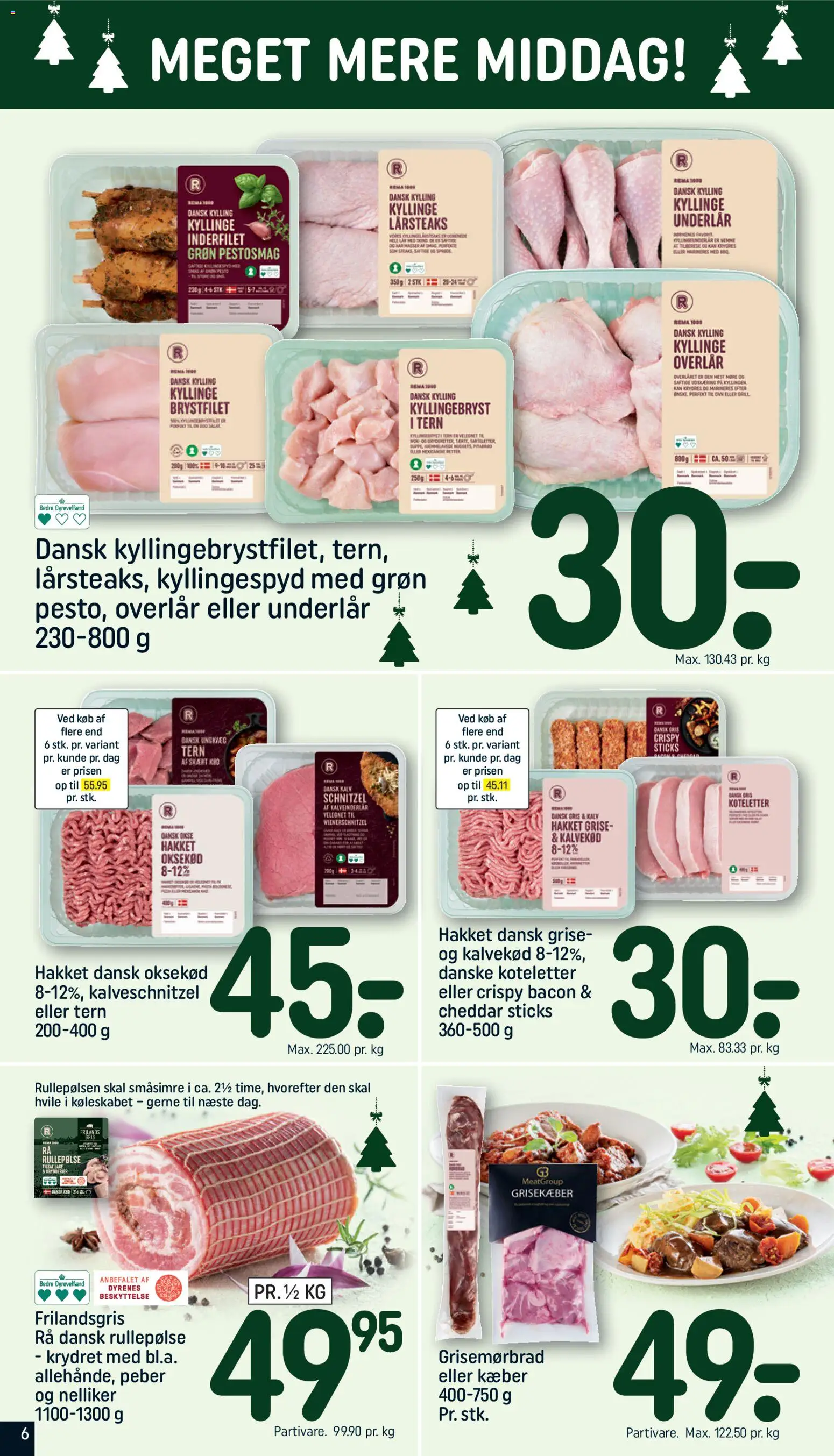 Rema 1000 tilbudsavis – gyldig fra 22.11.2025 | Side: 6 | Produkter: Cheddar, Koteletter, Oksekød, Peber