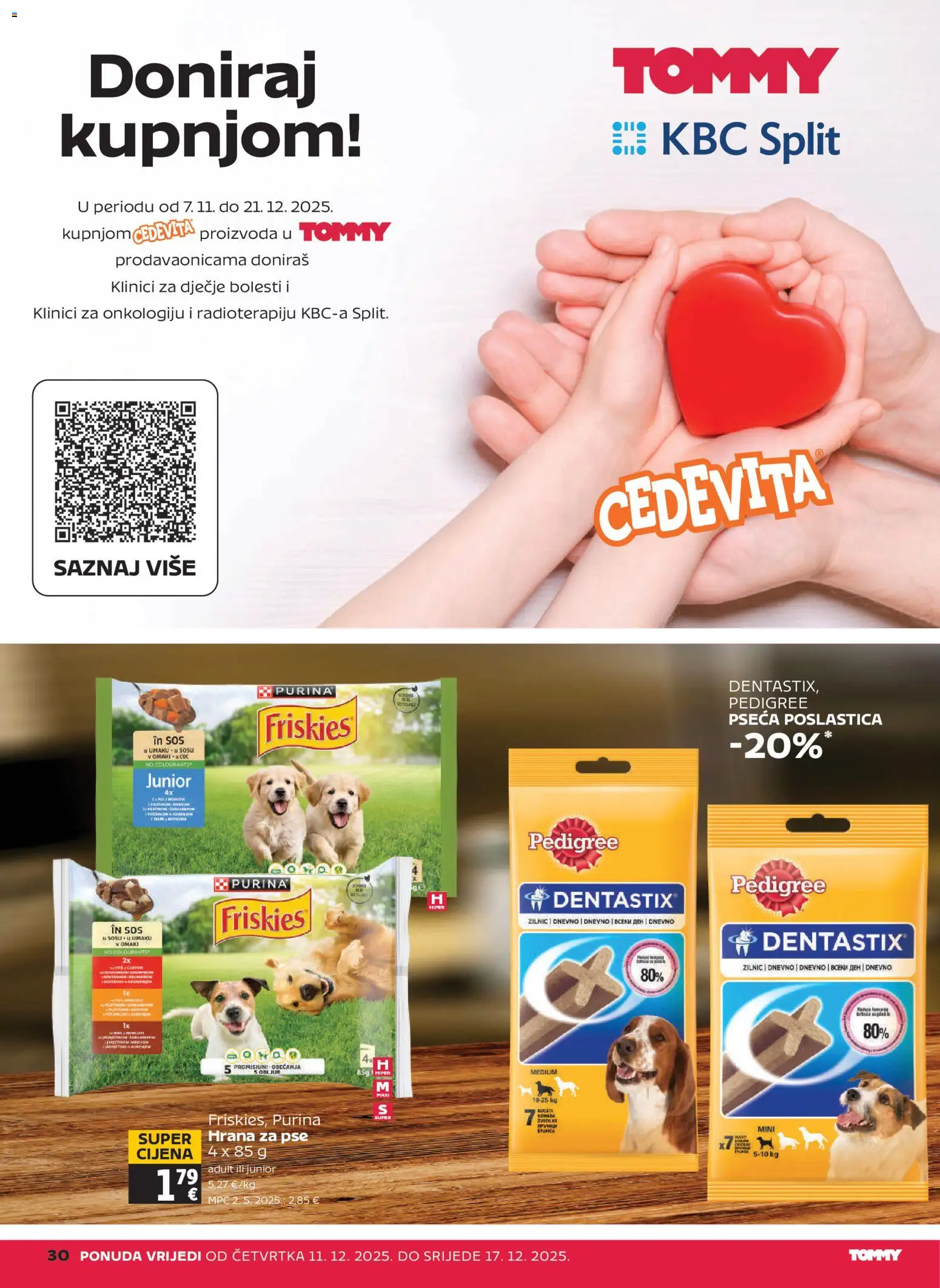 Tommy katalog | vrijedi od 11.12.2025 | Stranica: 30 | Proizvodi: Hrana za pse, Cedevita