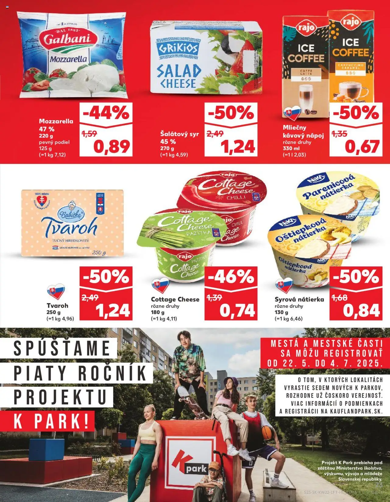 Nové Kaufland akcie – leták je platný od 29.05.2025 | Strana: 23 | Produkty: Syr, Mozzarella, Chilli, Tvaroh
