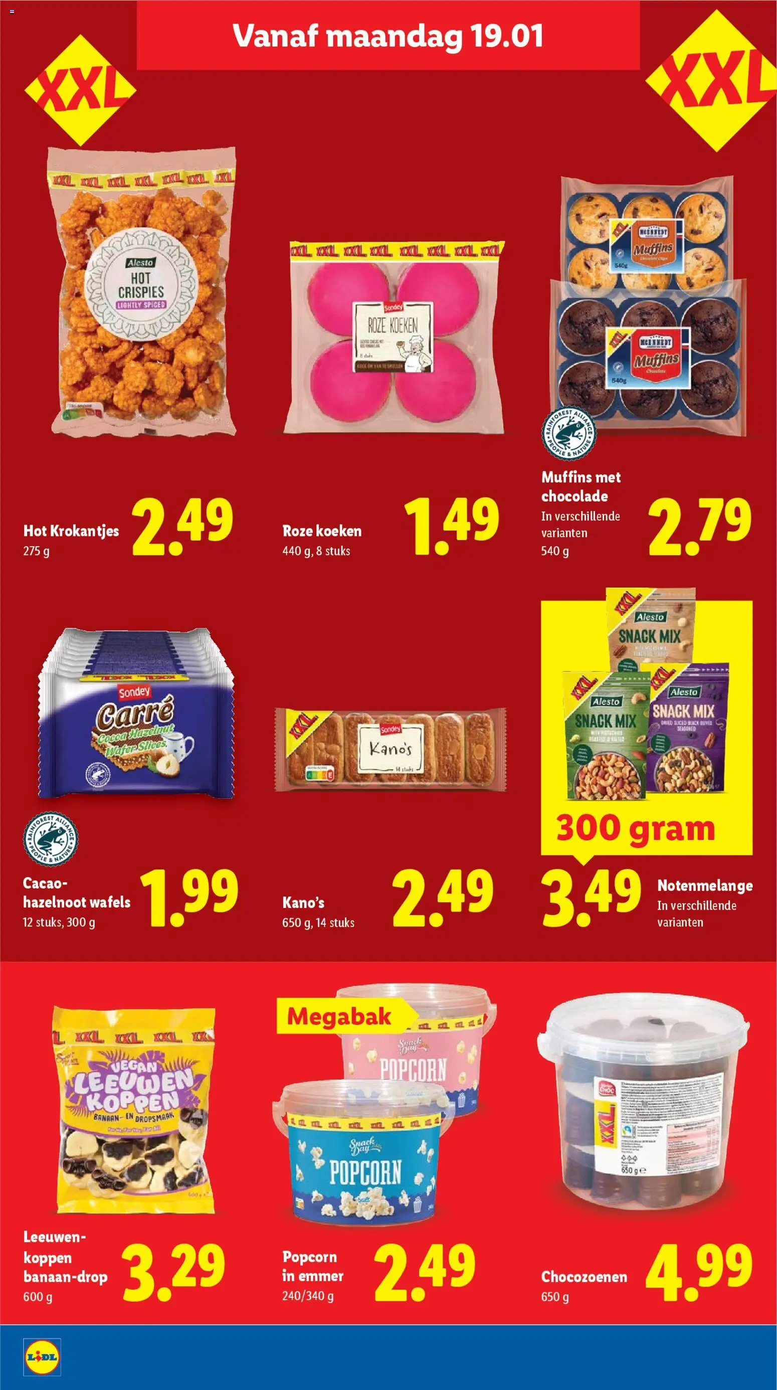 {H1} | Pagina: 13 | Producten: Muffins, Chocolade, Fagyasztott gyümölcs, Wafels