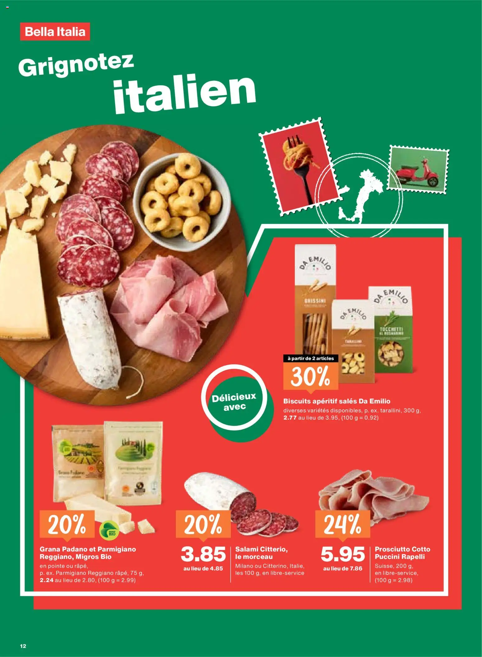 Migros aktionen FR – gültig ab 16.04.2026 | Seite: 12 | Produkte: Salami