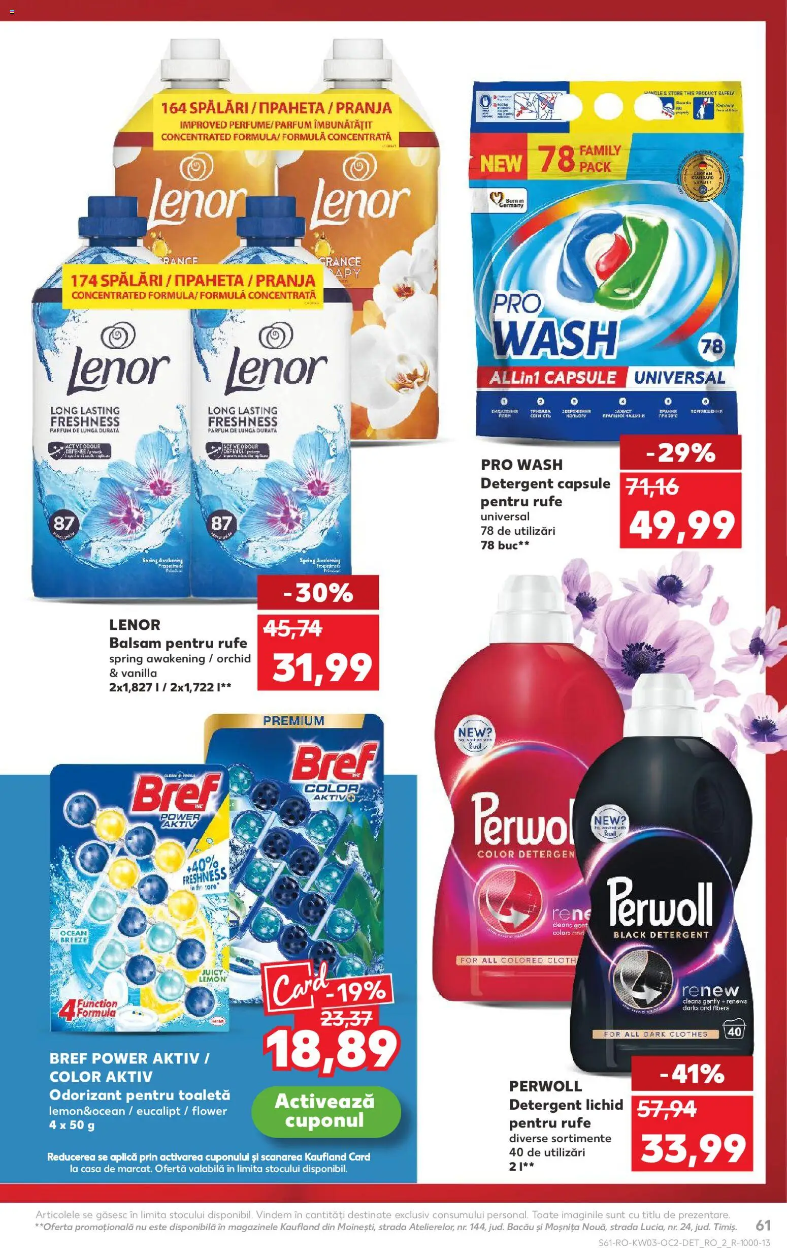 Noul catalog Kaufland – valabil de la 14.01.2026 | Pagină: 61 | Produse: Toaletă, Parfum, Balsam, Yorgan