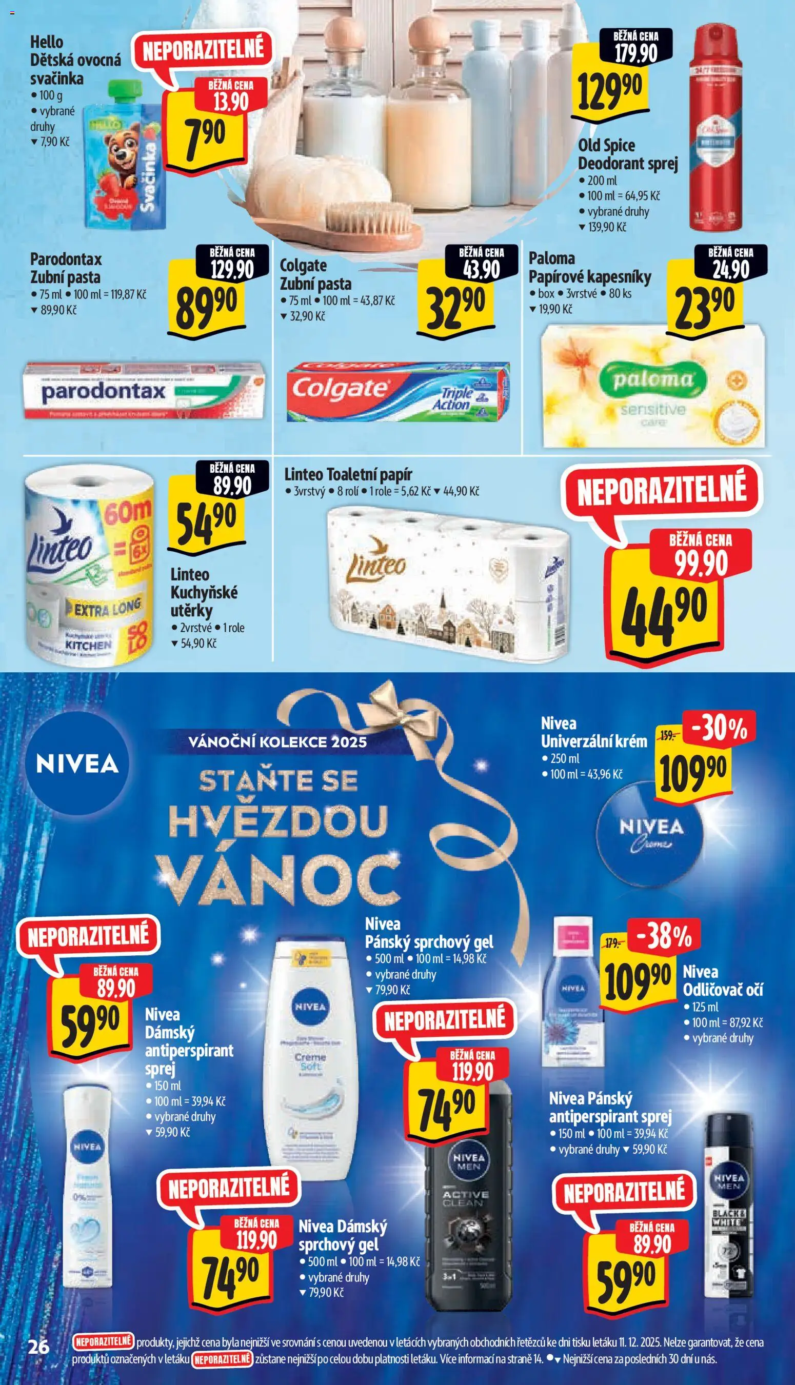 Albert leták - Supermarket od 17.12.2025 | Strana: 34 | Produkty: Parodontax, Box, Utěrky, Toaletní papír