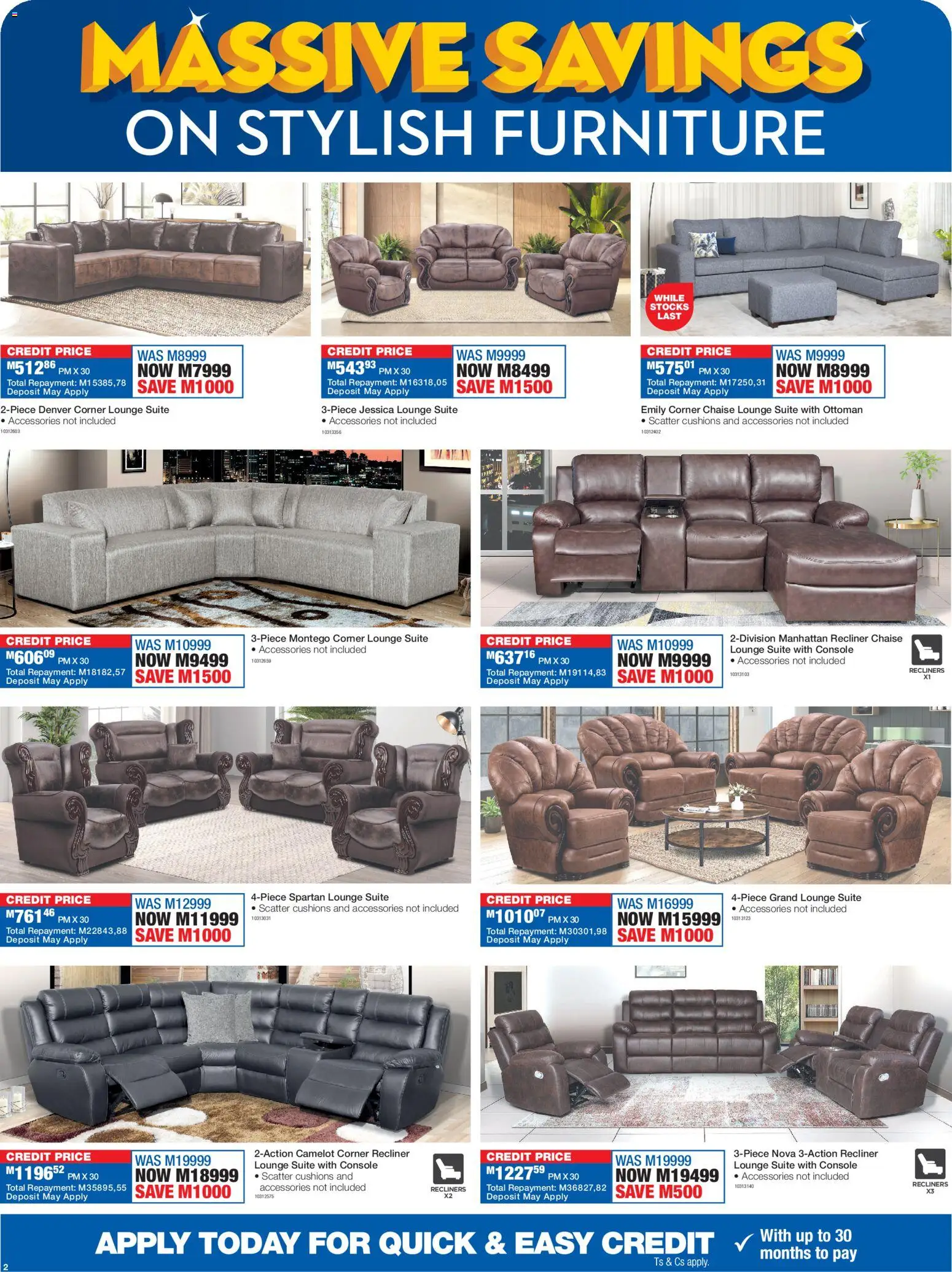 New OK Furniture catalogue – valid from 16.02.2026 | Page: 2 | Products: Lounge suite, Ottoman, Chaise