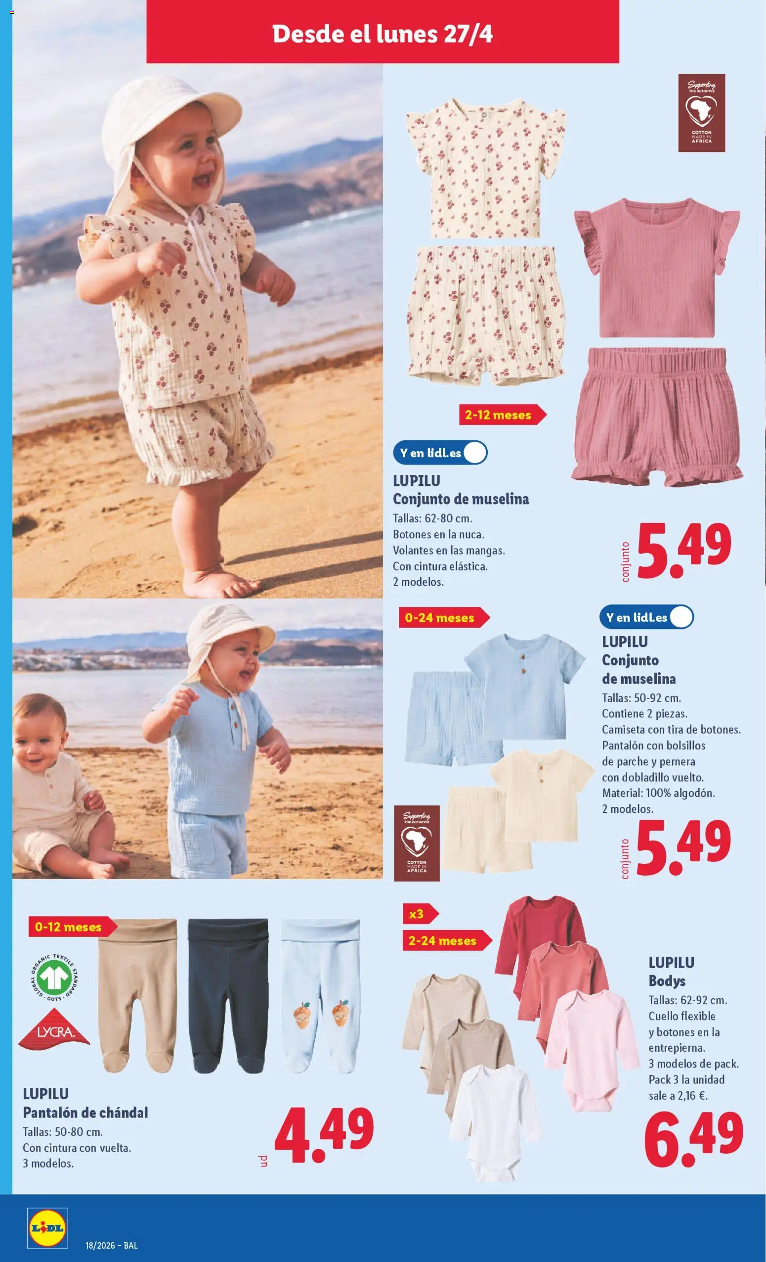 Lidl folleto de bazar │ válido desde el 27.04.2026 | Página: 18 | Productos: Pantalón de chándal