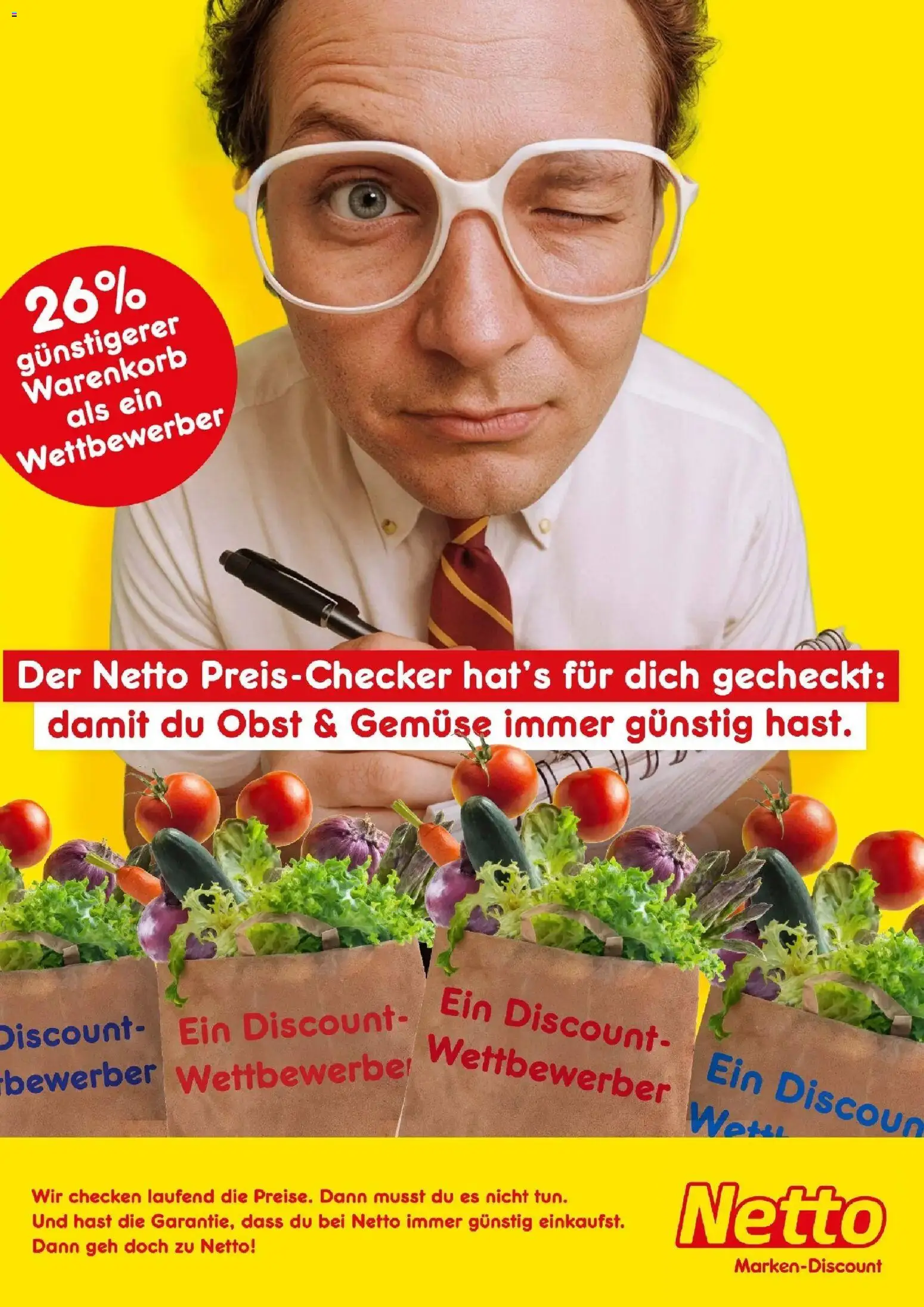 Netto Marken-Discount prospekt Mannheim	 – gültig ab 22.01.2026 | Seite: 1 | Produkte: Gemüse, Obst