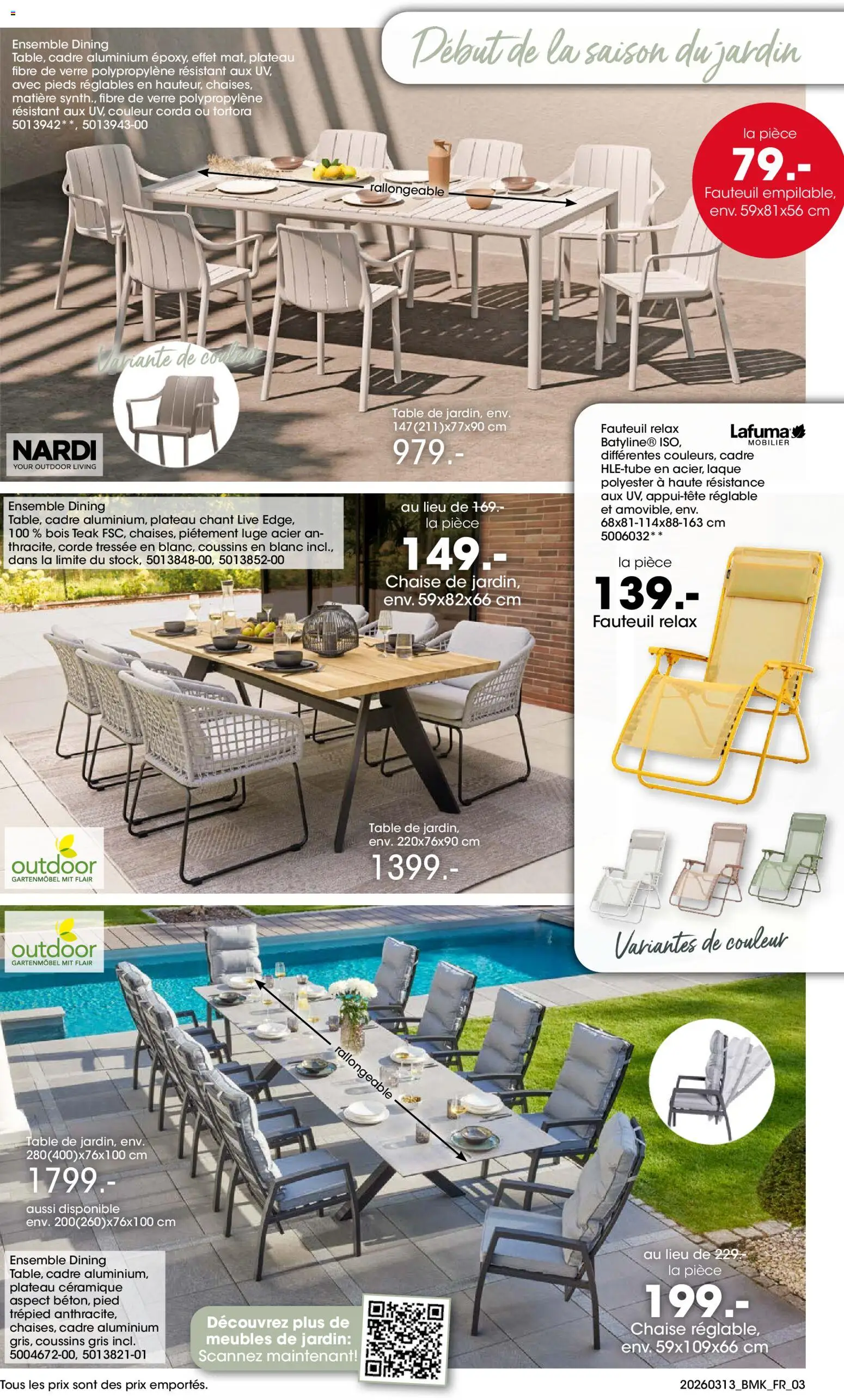 {H1} | Page: 3 | Produits: Fauteuil, Table, Chaise, Cadre