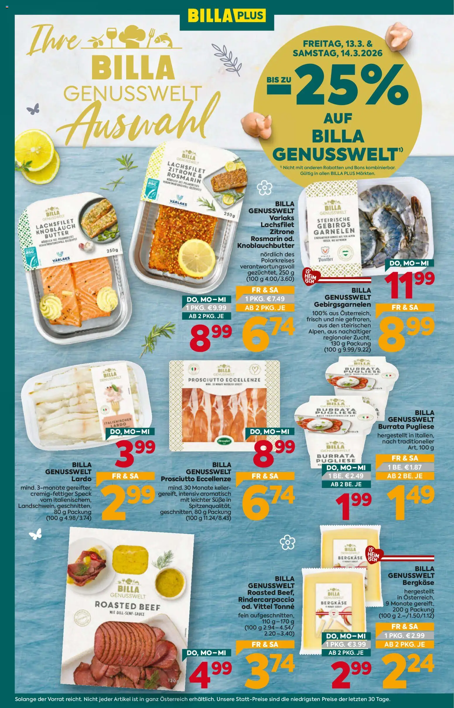 Billa Plus Flugblatt gültig ab 12.03.2026 | Seite: 4 | Produkte: Zitrone, Knoblauch, Butter