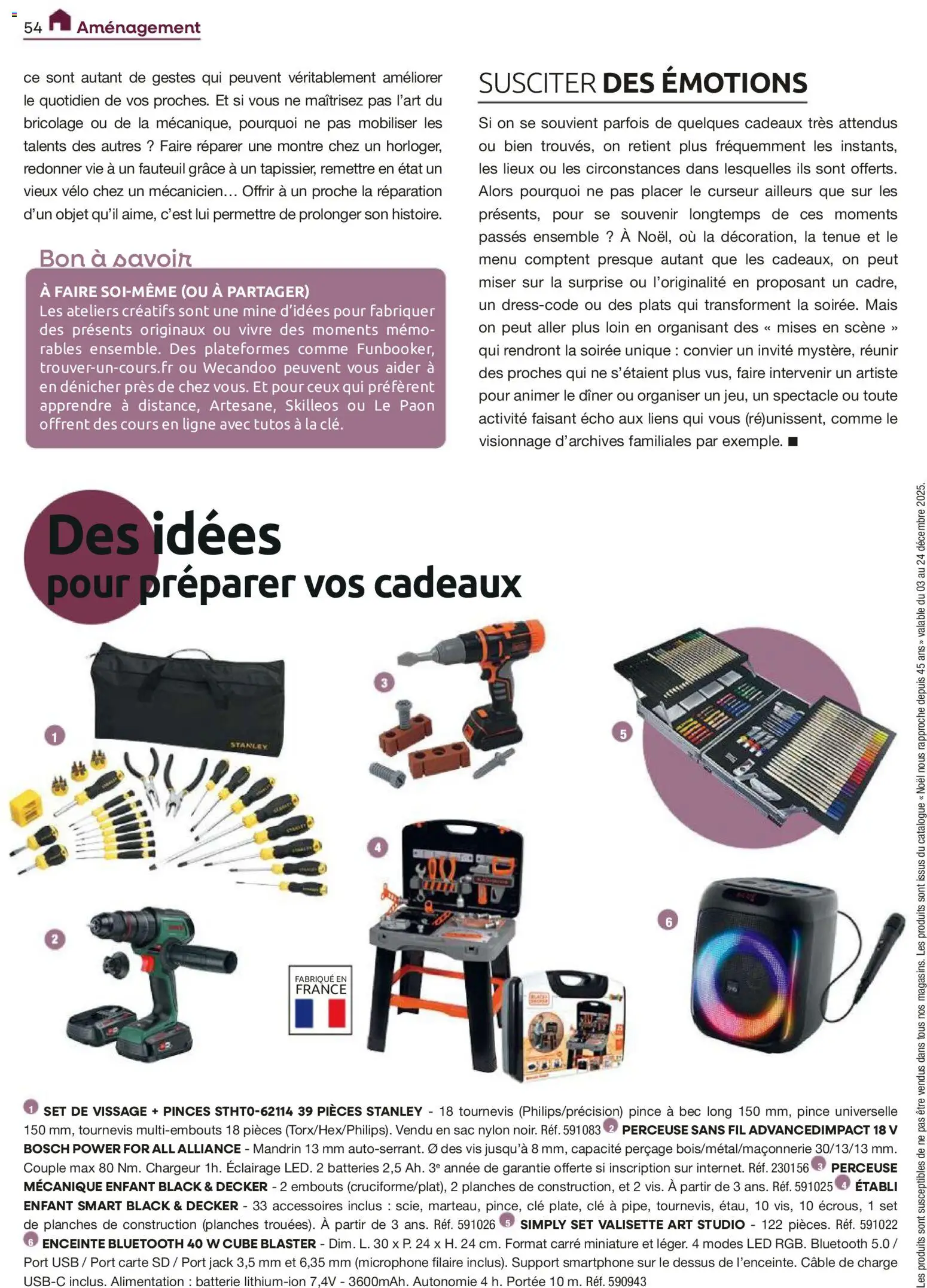{H1} | Page: 54 | Produits: Vélo, Smartphone, USB, Pinces