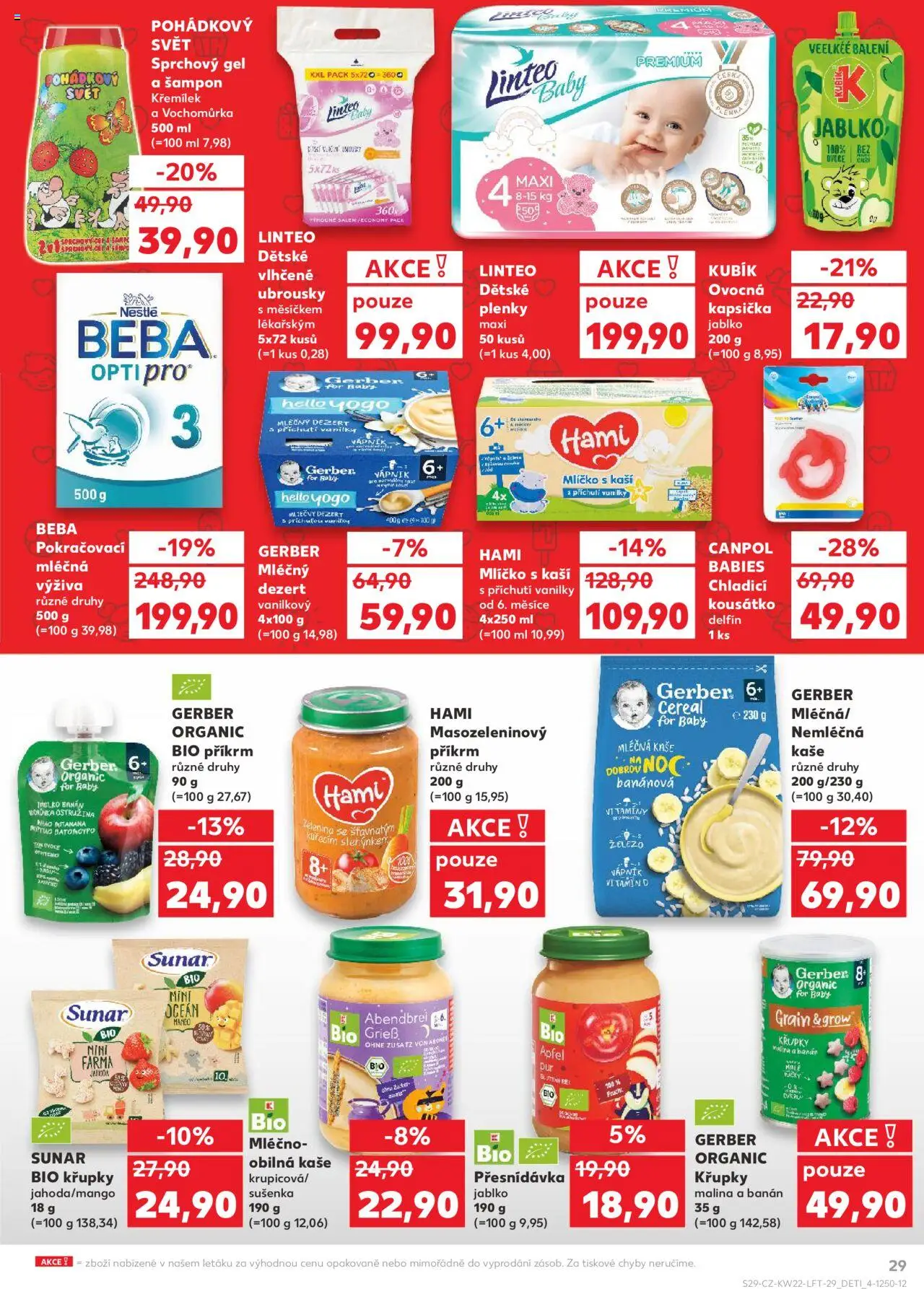 Kaufland leták - Praha 4 od 28.05.2025 | Strana: 29 | Produkty: Mango, Banán, Beba, Příkrm