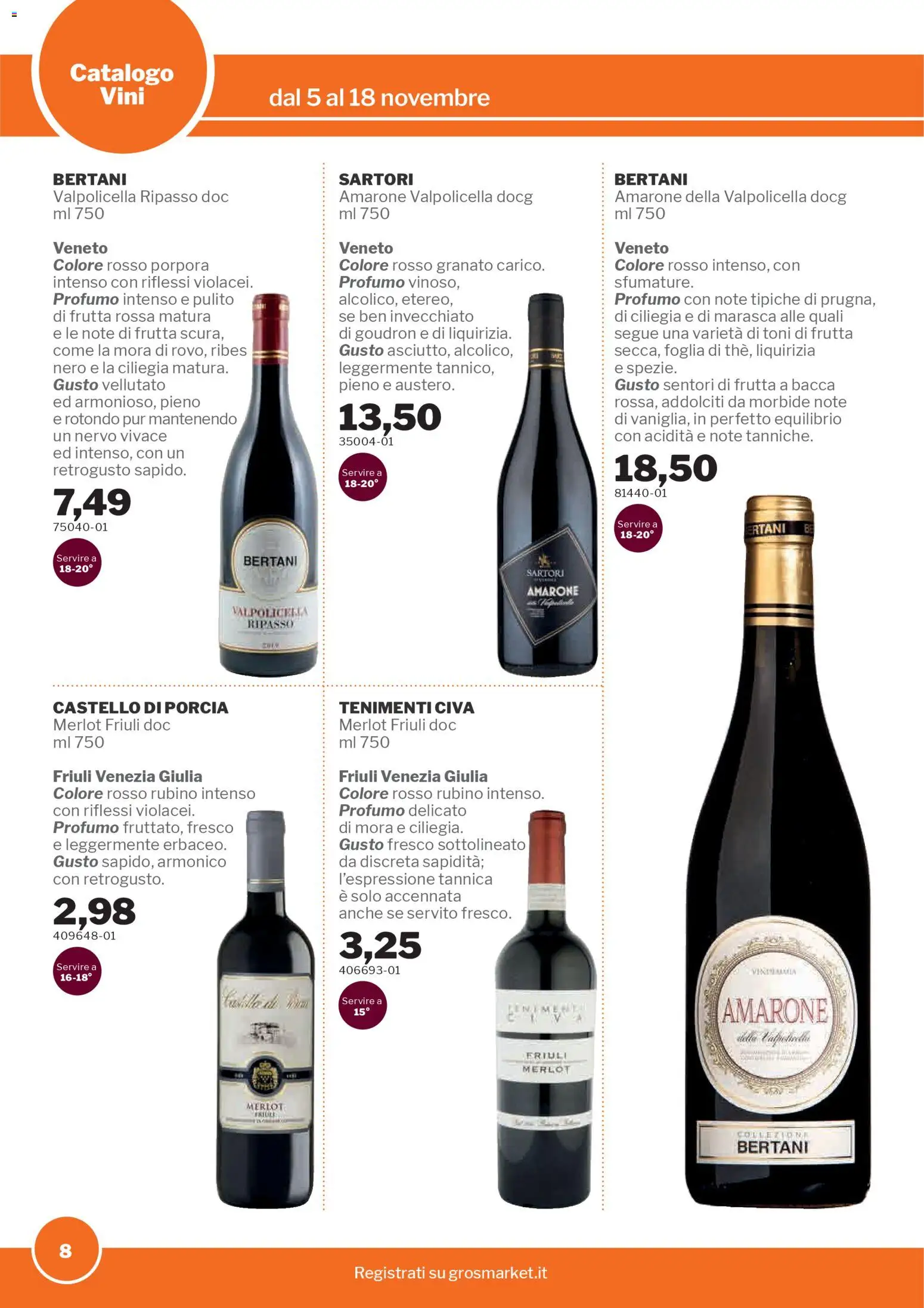 Volantino Sogegross del 05.11.2025 | Pagina: 8 | Prodotti: Frutta, Profumo