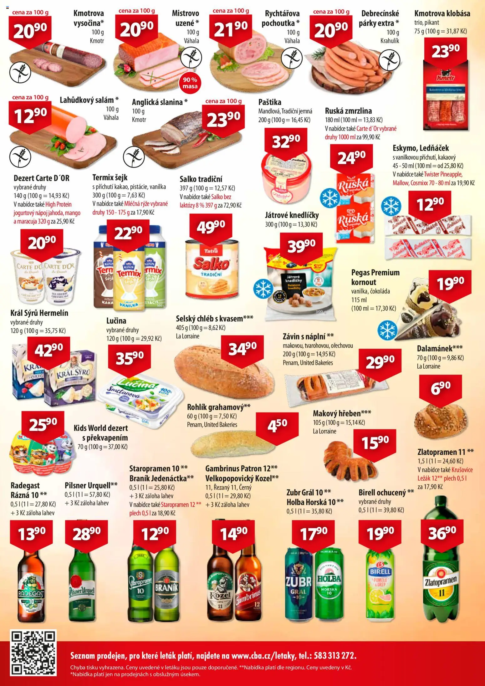 CBA leták - Market od 29.10.2025 | Strana: 2 | Produkty: Salám, Rýže, Krušovice, Pilsner Urquell