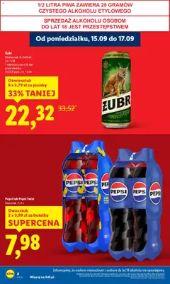Lidl Gazetka od 15.09.2025 | Strona: 8 | Produkty: Pepsi, Cytryny