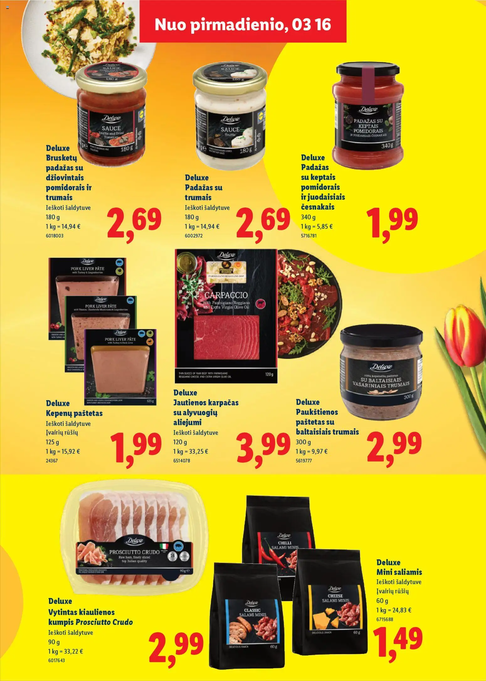 LIDL akcijos nuo 01.03.2026 | Puslapis: 9 | Prekių: Sausainiai, Užtepėlė, Makaronai