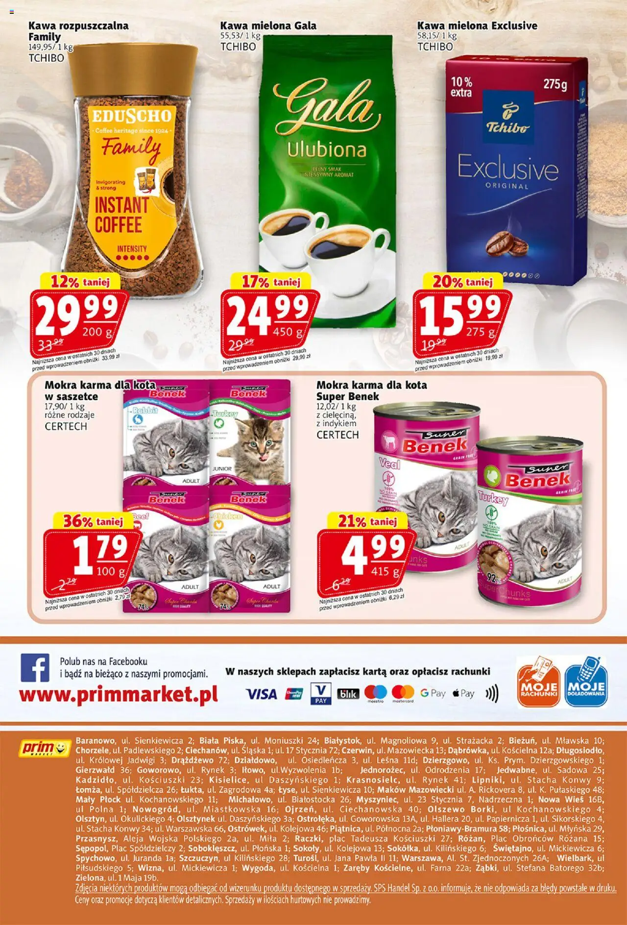 Prim Market Gazetka od 05.06.2025 | Strona: 16 | Produkty: Karta, Kawa rozpuszczalna, Karma dla kota, Kawa