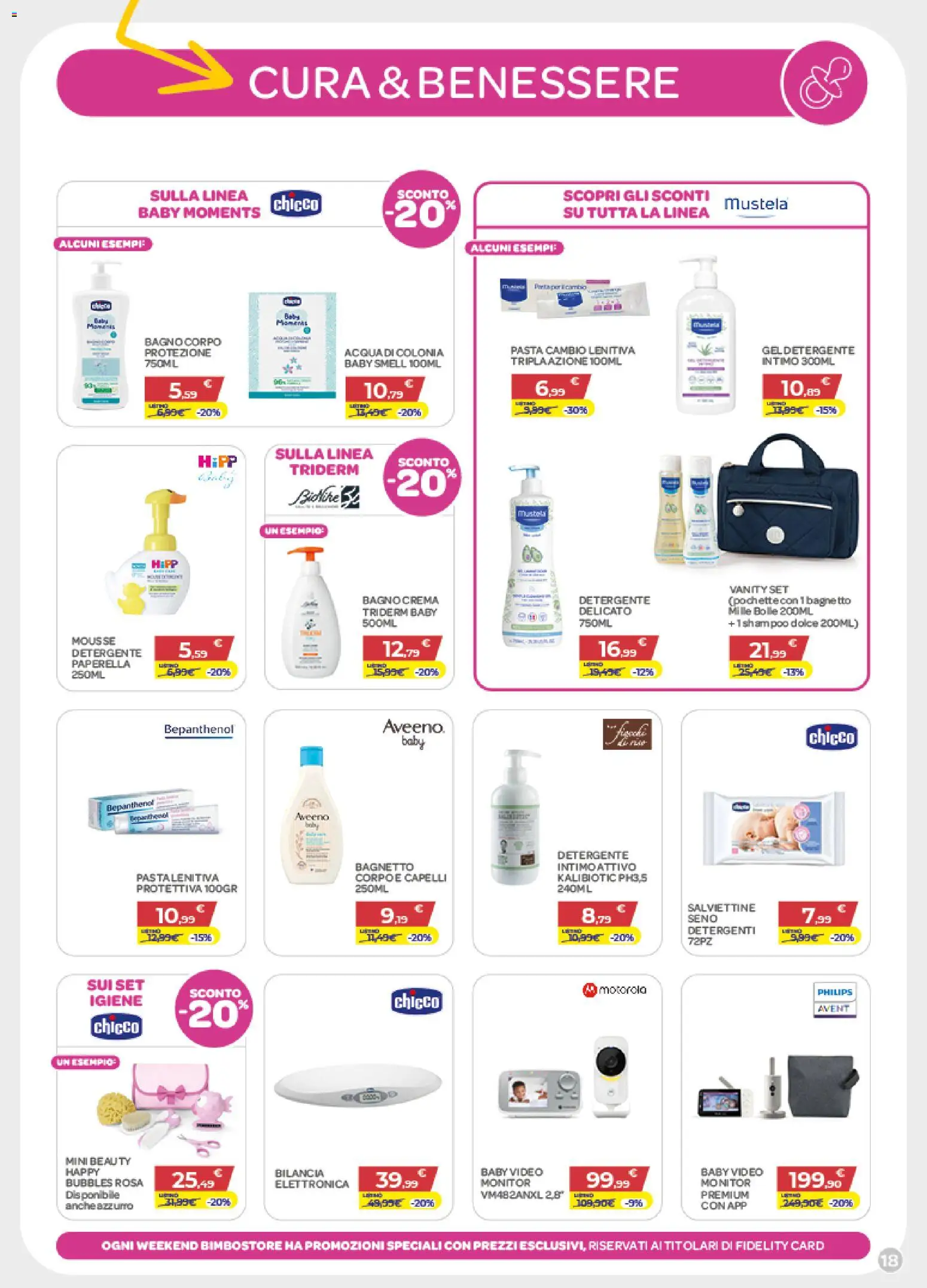 Volantino Bimbo store del 02.04.2026 | Pagina: 18 | Prodotti: Shampoo, Intimo, Bagnetto, Bilancia