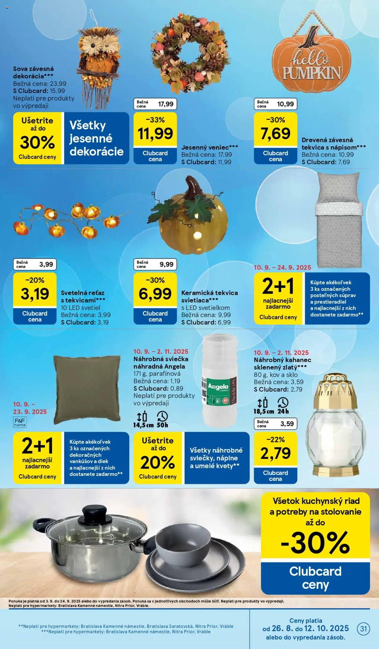Nové Tesco akcie – leták je platný od 10.09.2025 | Strana: 31 | Produkty: Led, Kvety