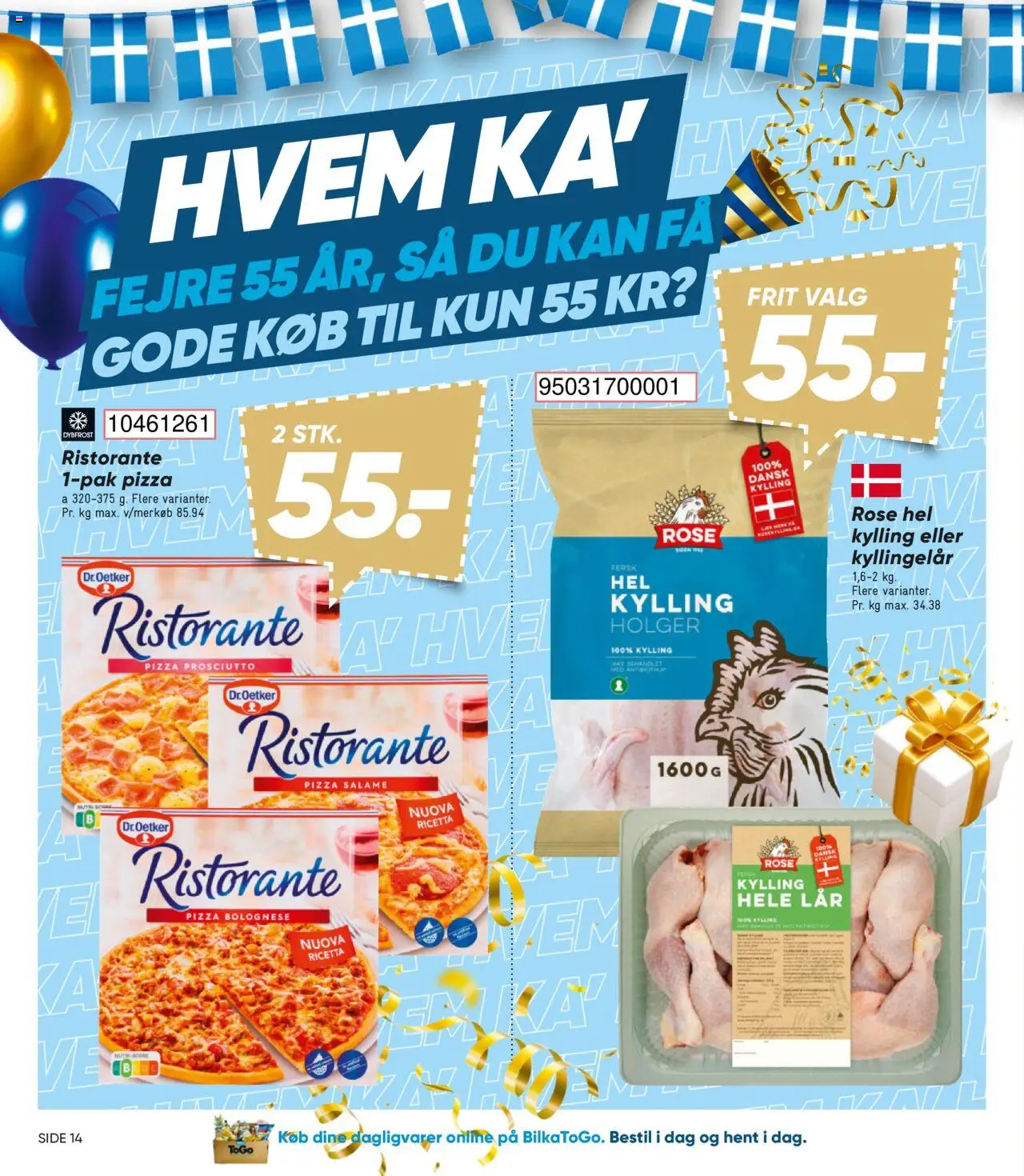 Bilka tilbudsavis – gyldig fra 03.10.2025 | Side: 14 | Produkter: Pizza