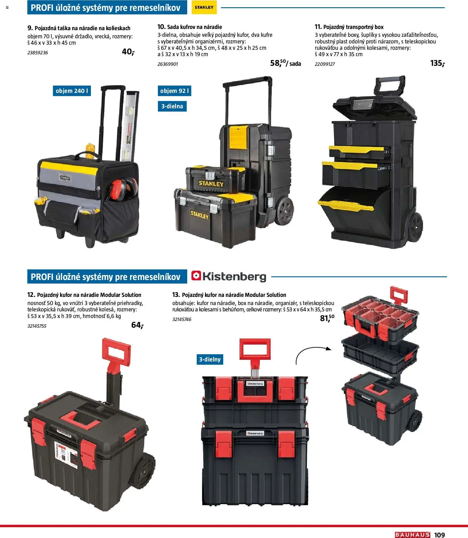 Nové Bauhaus akcie – leták je platný od 26.01.2026 | Strana: 109 | Produkty: Náradie, Kufor, Taška