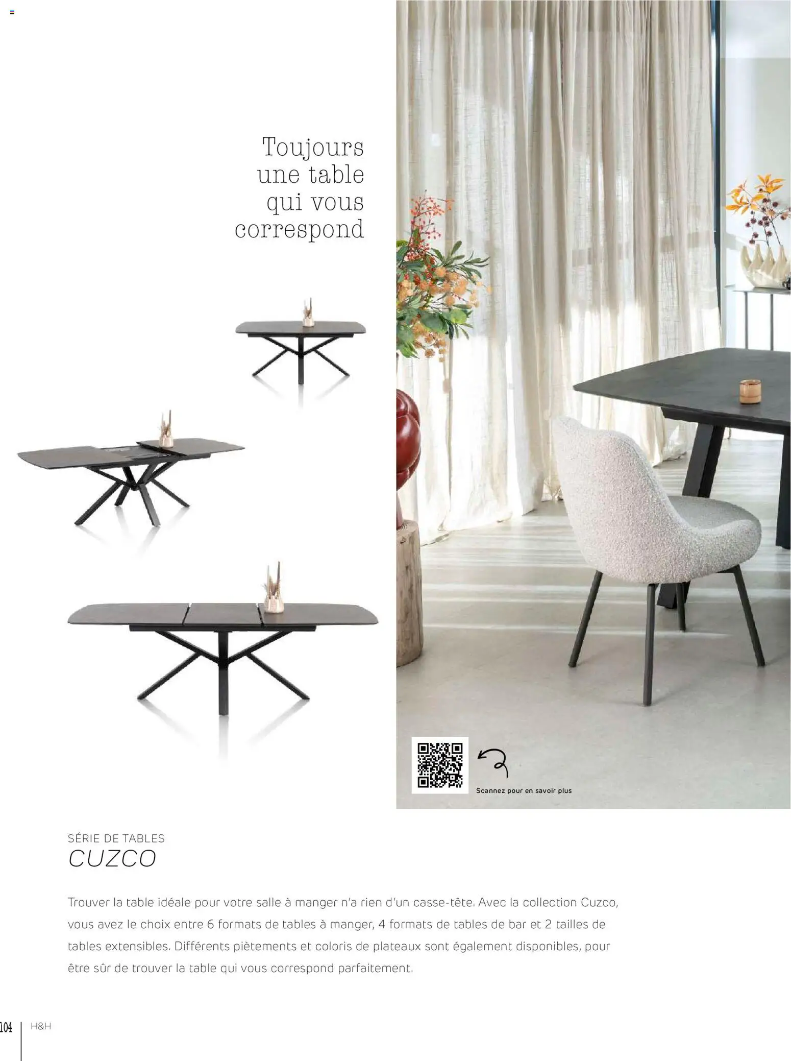 {H1} | Page: 104 | Produits: Table