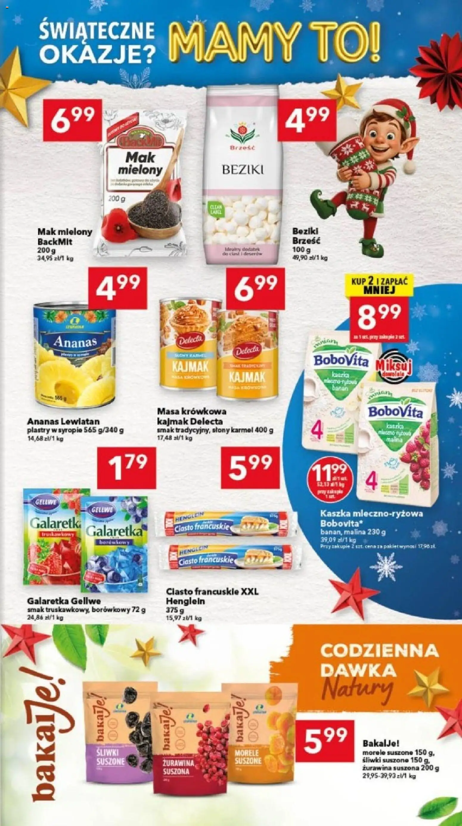 Lewiatan gazetka - Bydgoszcz od 17.12.2025 | Strona: 8 | Produkty: Mak, Galaretki, Ciasto, Żurawina
