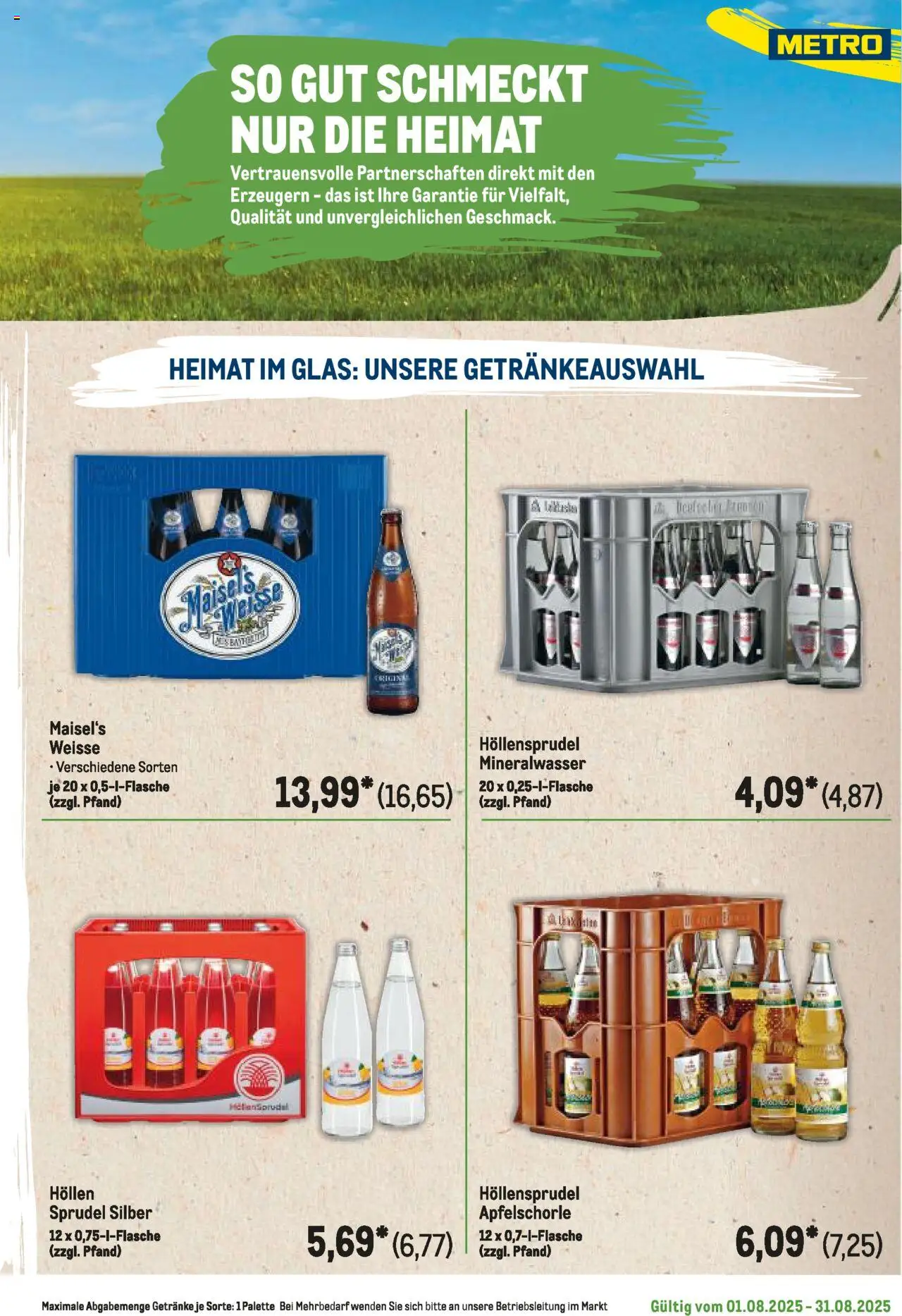 Metro Regionaler Flyer - gültig ab dem 01.08.2025 | Seite: 67 | Produkte: Mineralwasser