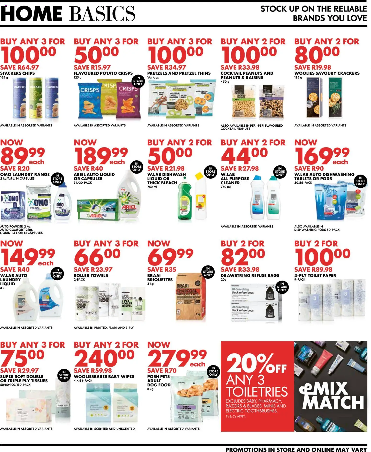 New Woolworths catalogue – valid from 03.11.2025 | Page: 7 | Products: Towel, Chips, Paper, Toilet paper