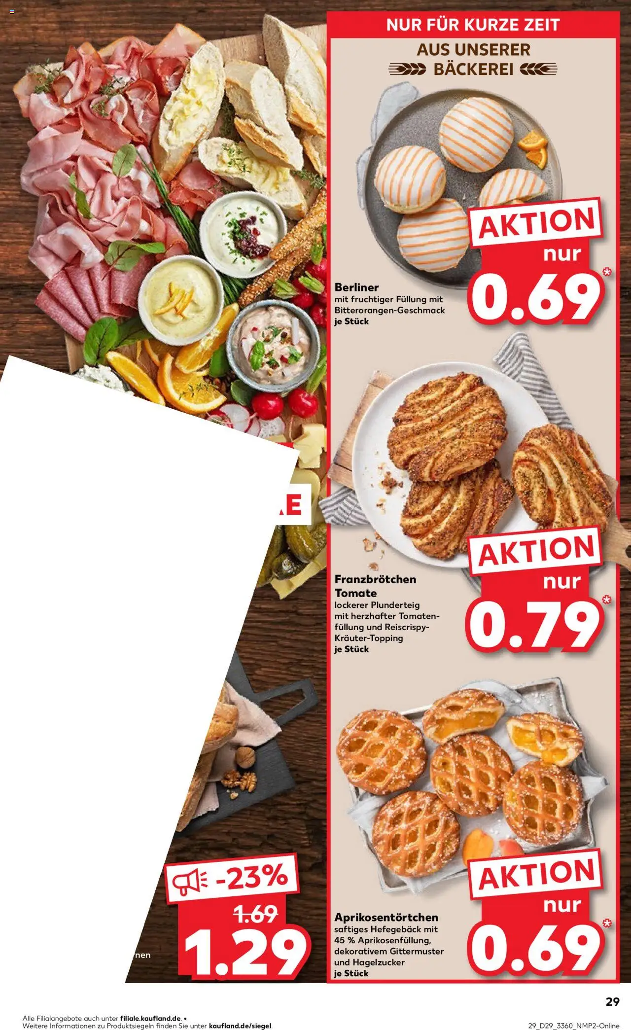 Kaufland prospekt Frankfurt (Oder)	 - gültig ab dem 17.07.2025 | Seite: 29 | Produkte: Berliner, Bäckerei, Tomaten