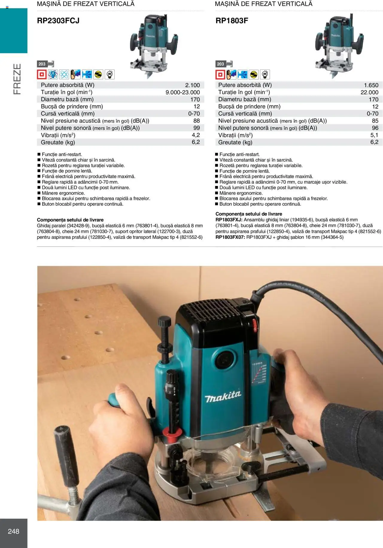 Noul catalog Makita – valabil de la 08.01.2025 | Pagină: 248 | Produse: Valiză