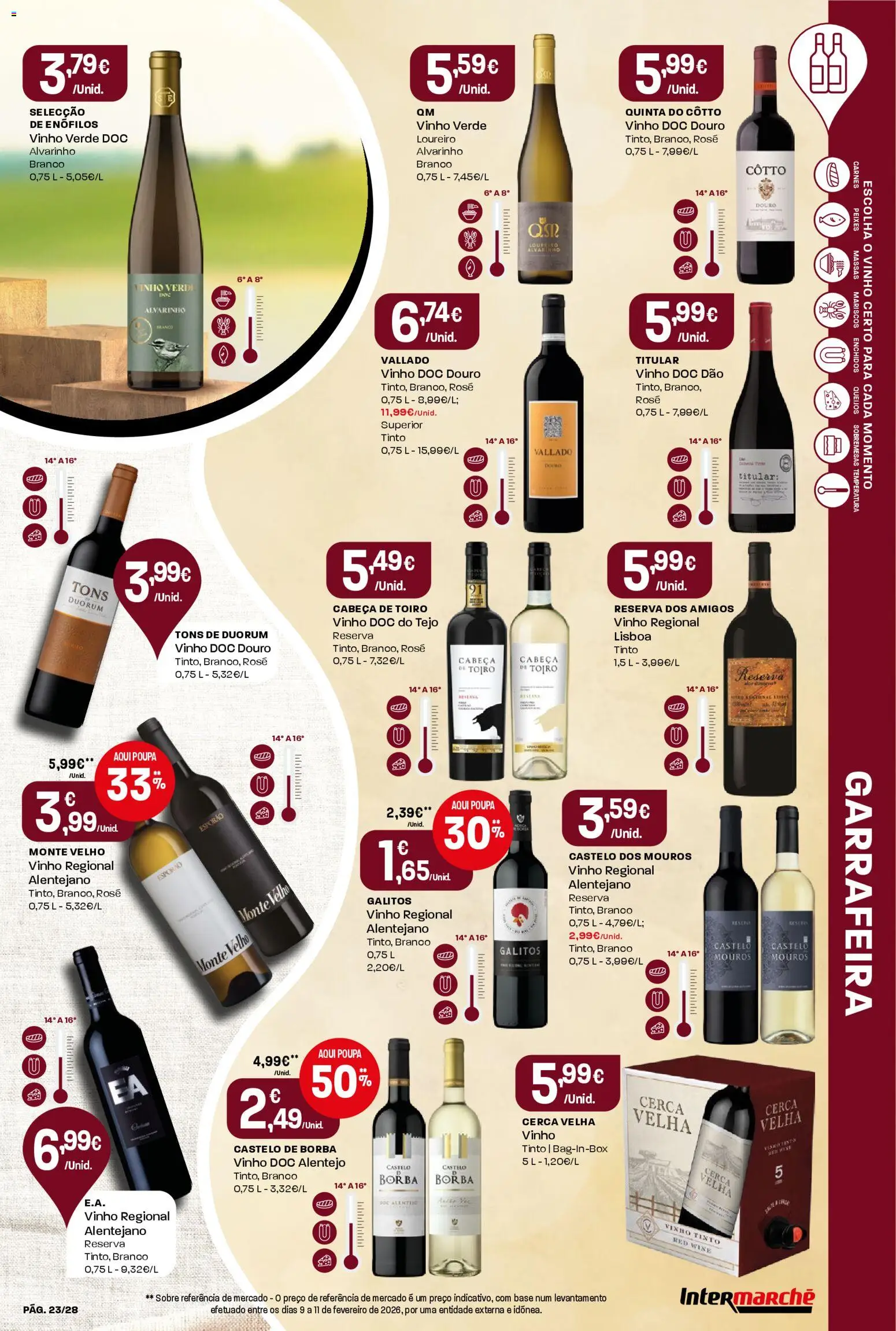 Intermarché Folheto Contact │ válido de 19.03.2026 | Página: 23 | Produtos: Base, Vinho, Vinho tinto