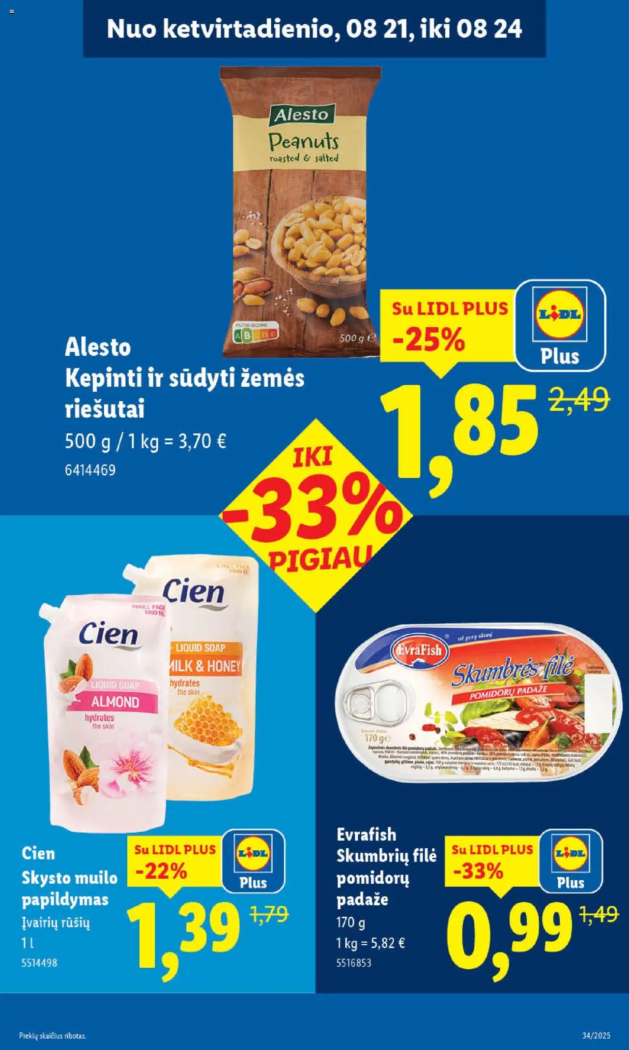 LIDL leidinys│galioja nuo 18.08.2025 | Puslapis: 57 | Prekių: Riešutai