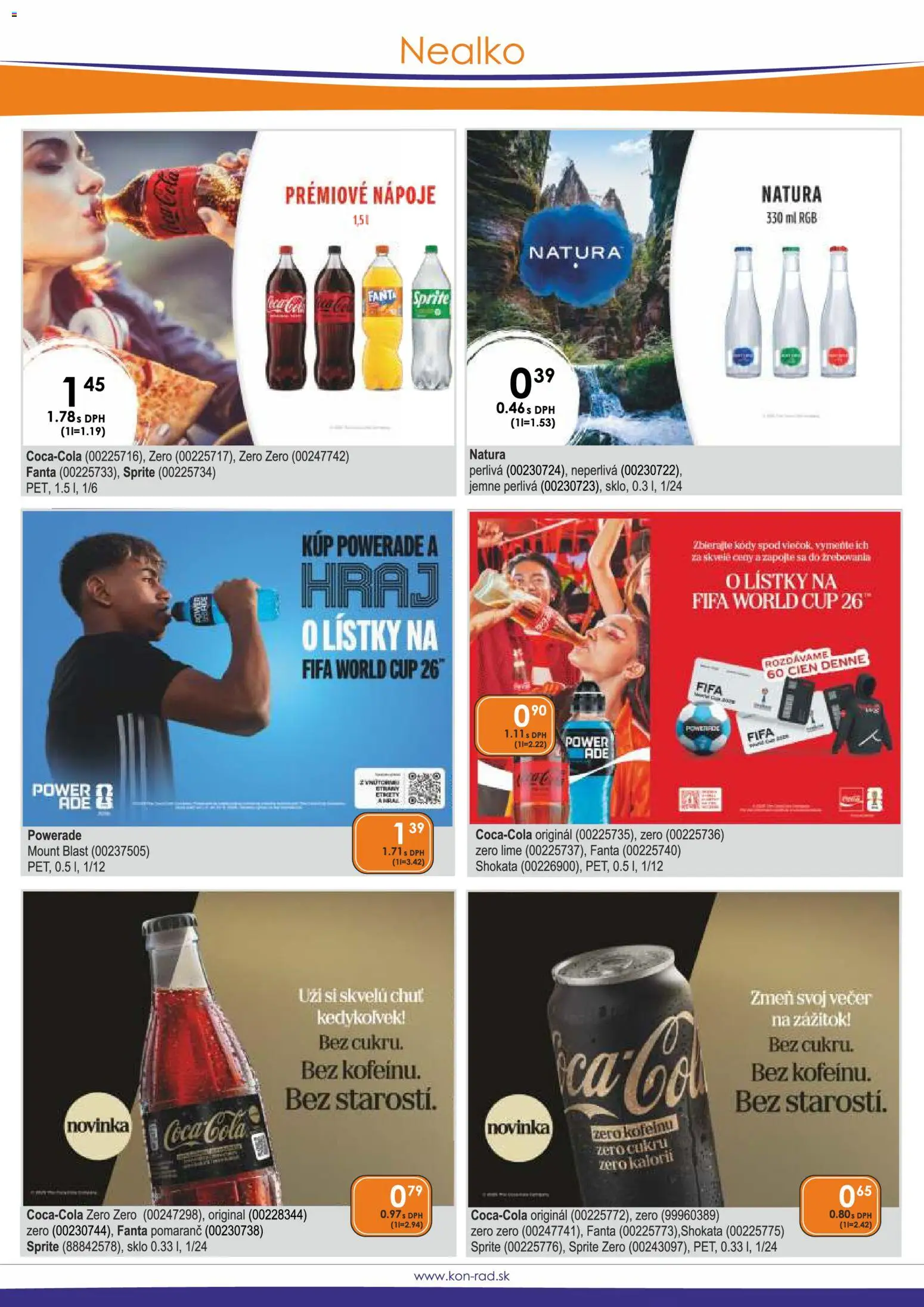 Nové KON - RAD akcie – leták je platný od 01.05.2026 | Strana: 28 | Produkty: Sprite, Fanta
