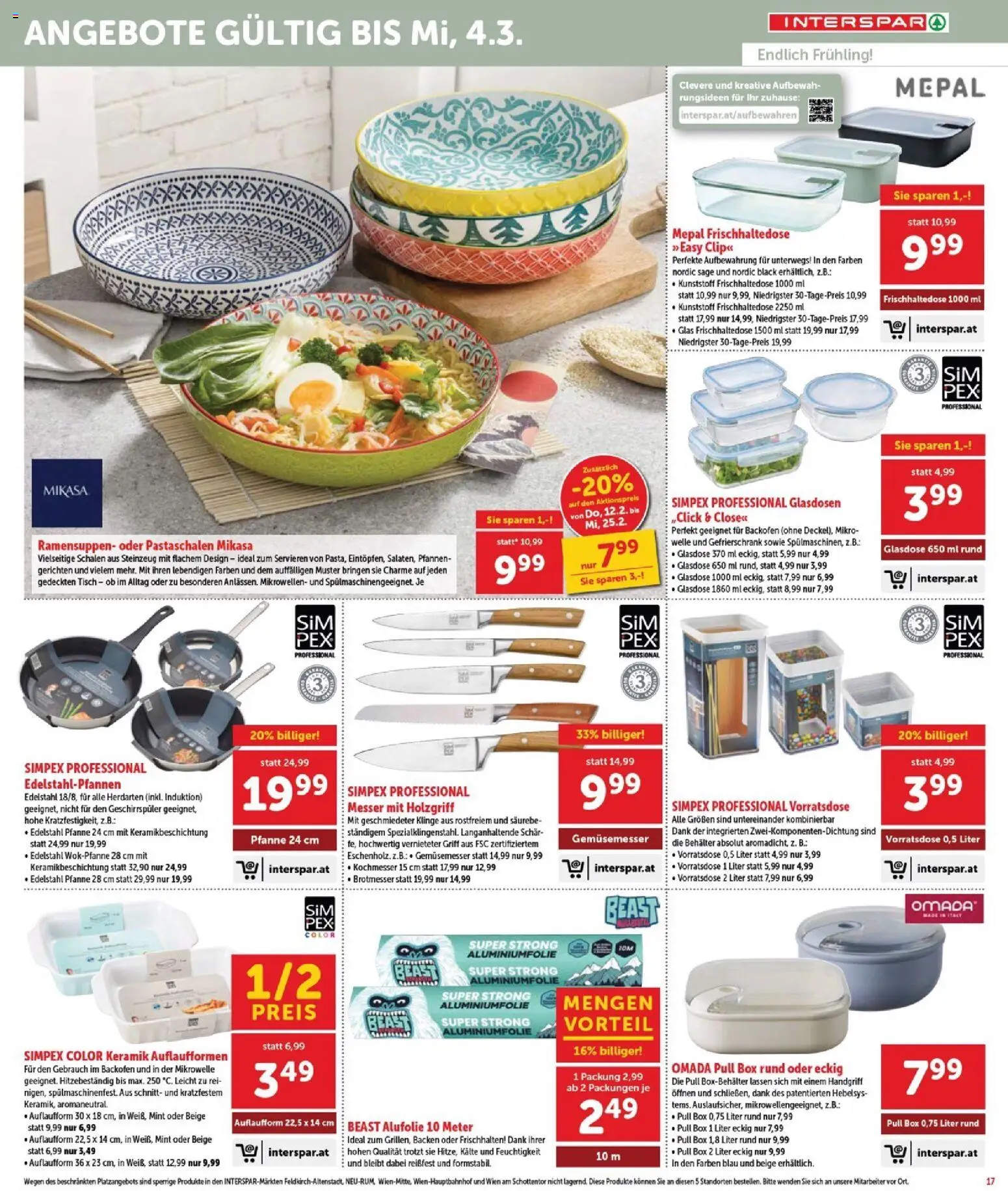 Interspar Flugblatt - Burgenland gültig ab 12.02.2026 | Seite: 17 | Produkte: Gefrierschrank, Mikrowelle, Tisch, Box