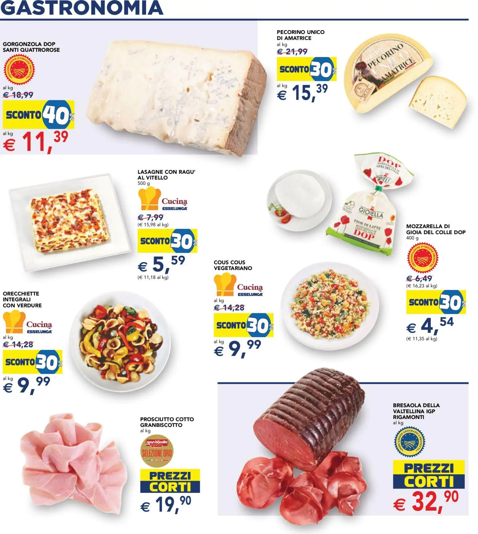 Volantino Esselunga S del 23.04.2026 | Pagina: 13 | Prodotti: Bresaola, Mozzarella, Gorgonzola, Pecorino