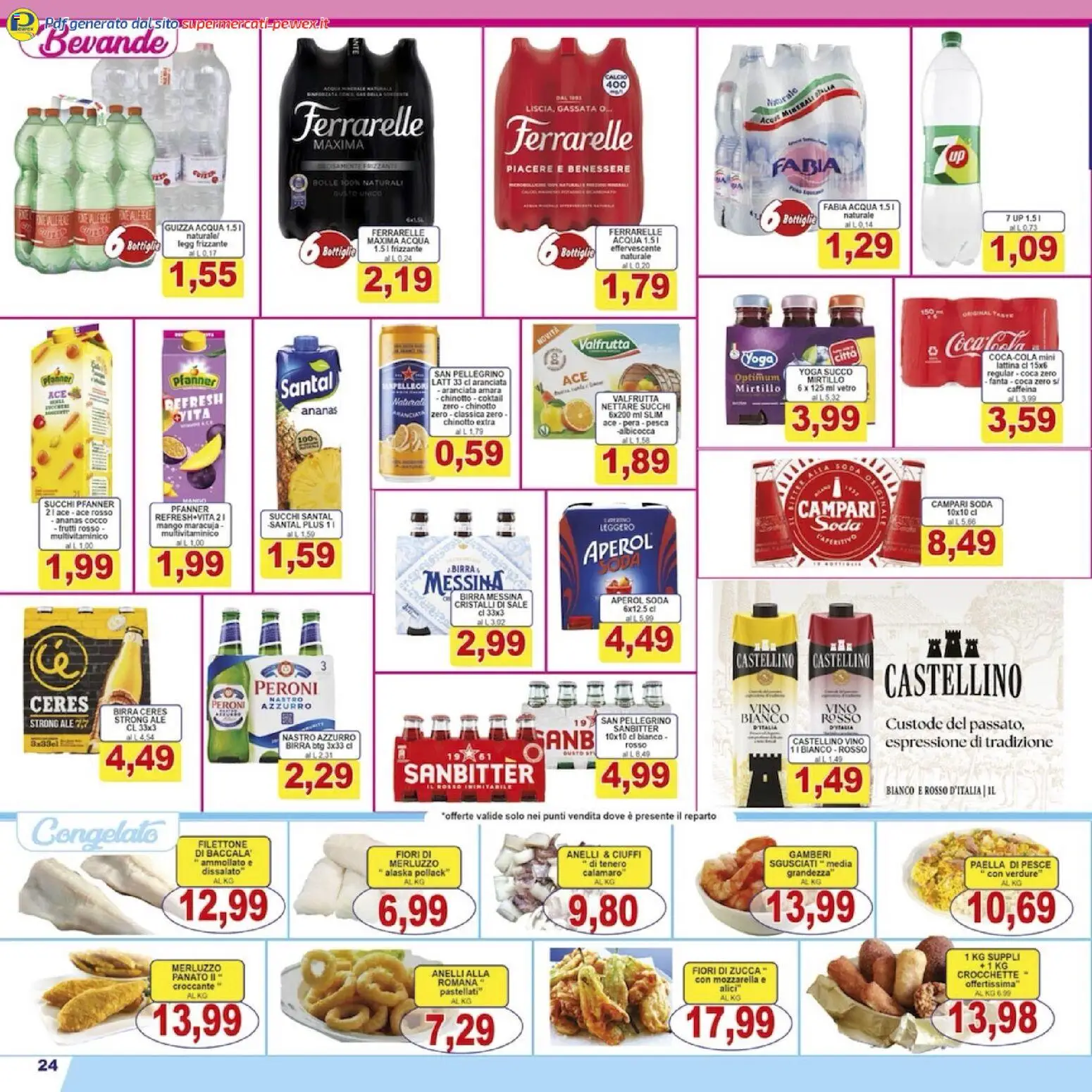 Volantino Pewex del 08.12.2025 | Pagina: 24 | Prodotti: Sale, Zucca, Fanta, Ferrarelle