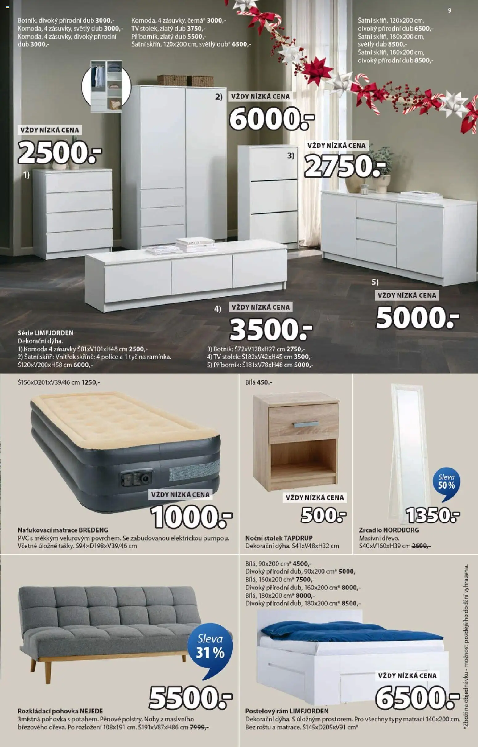 JYSK leták - Vánoční nabídka od 01.12.2025 | Strana: 9